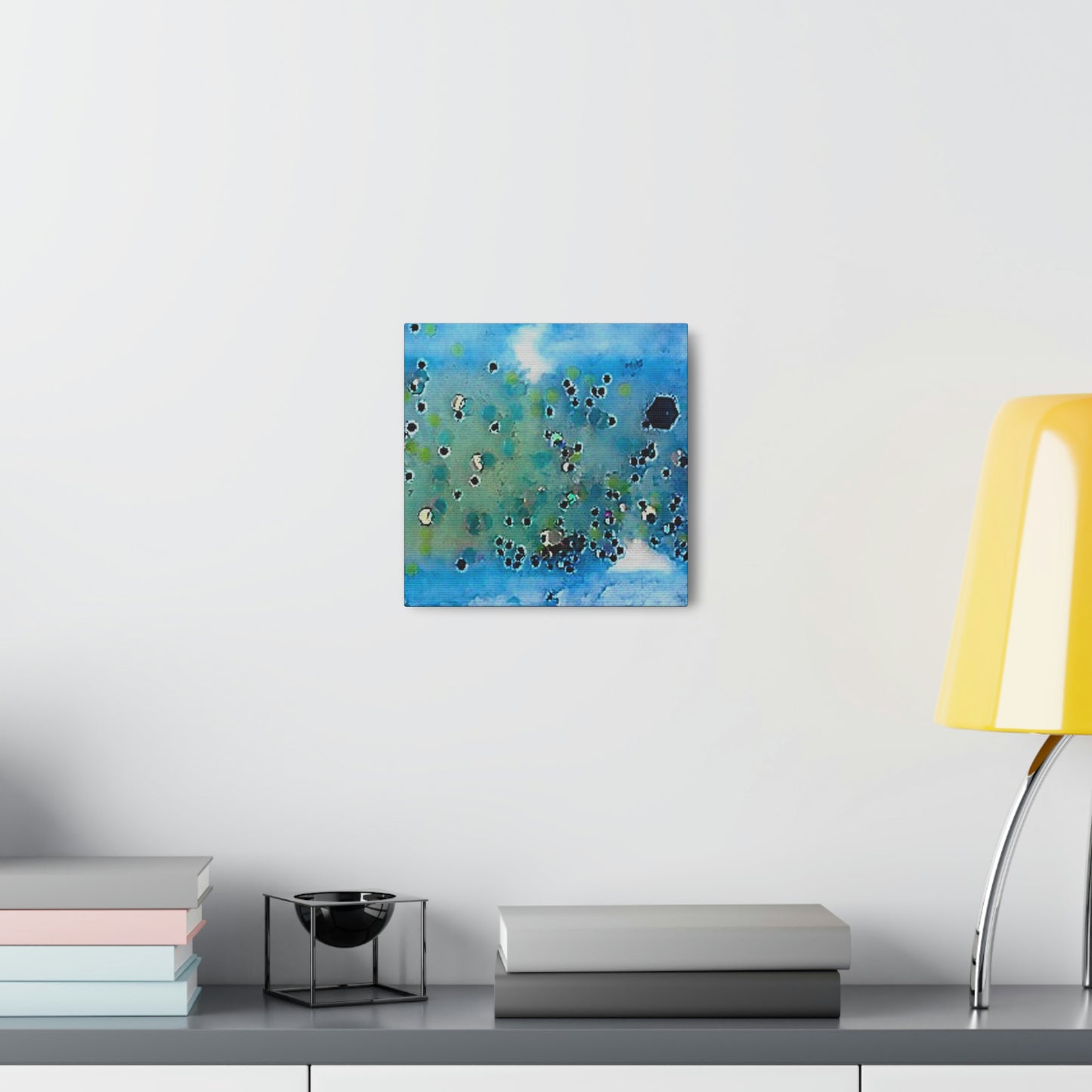 Fractal Blue 5 Canvas Print - Alja Design