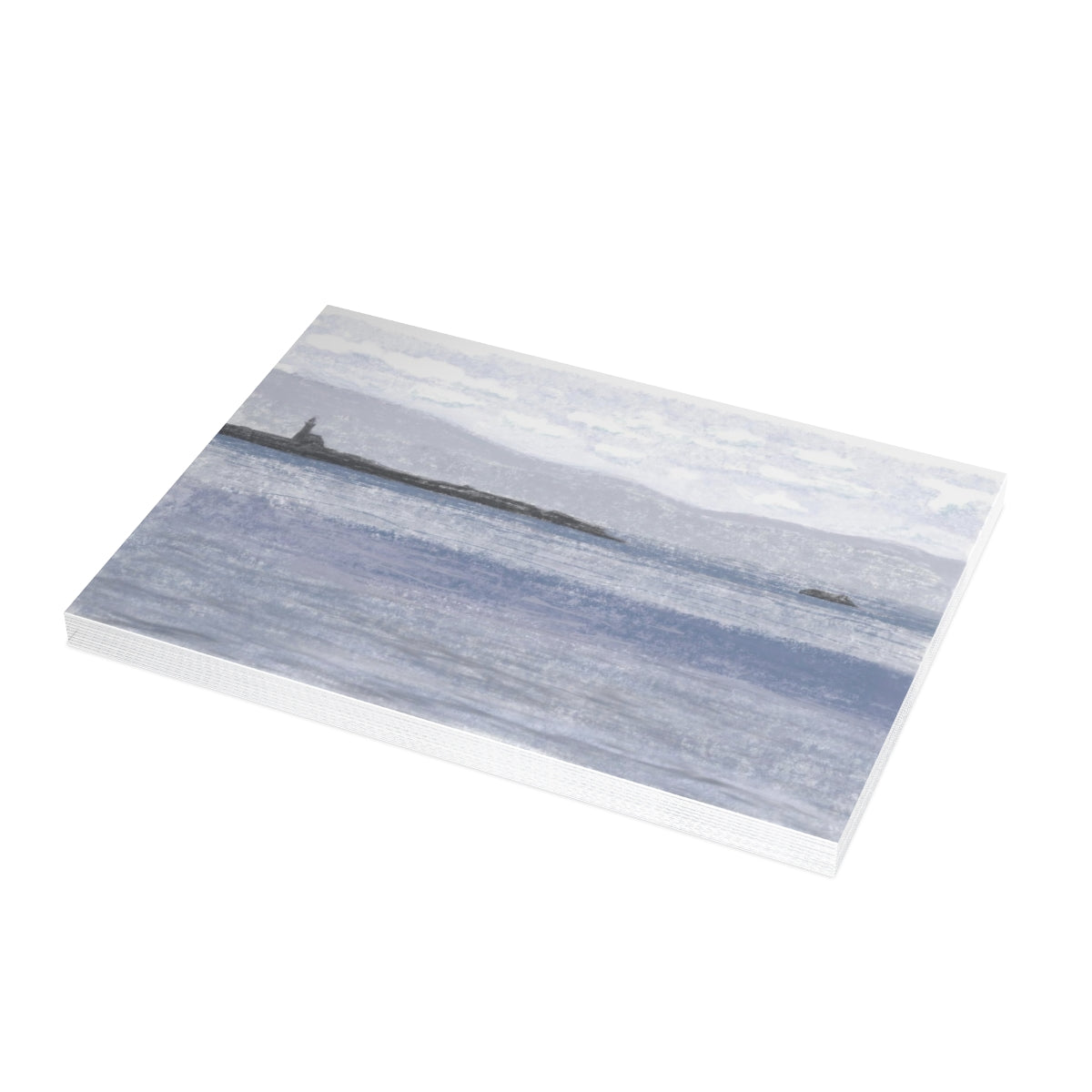 Lighthouse Point Folded Greeting Card - Alja Design