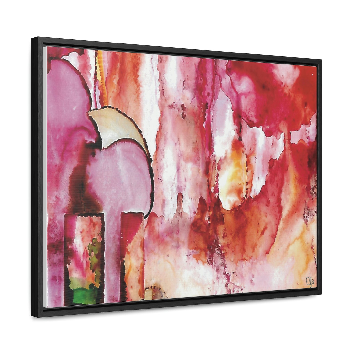 Off the Grid 6 Framed Canvas Print - Alja Design