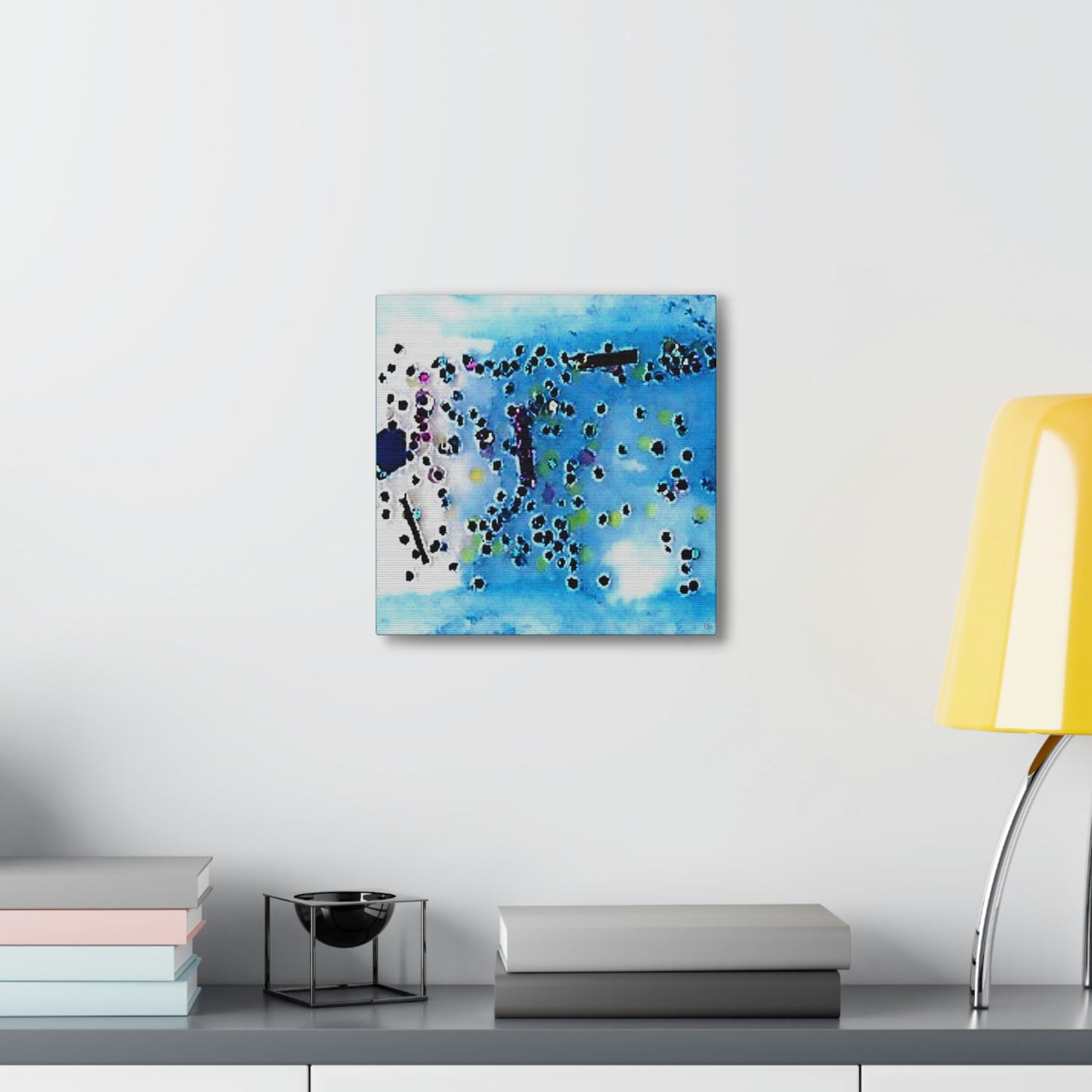 Fractal Blue 4 Canvas Print - Alja Design