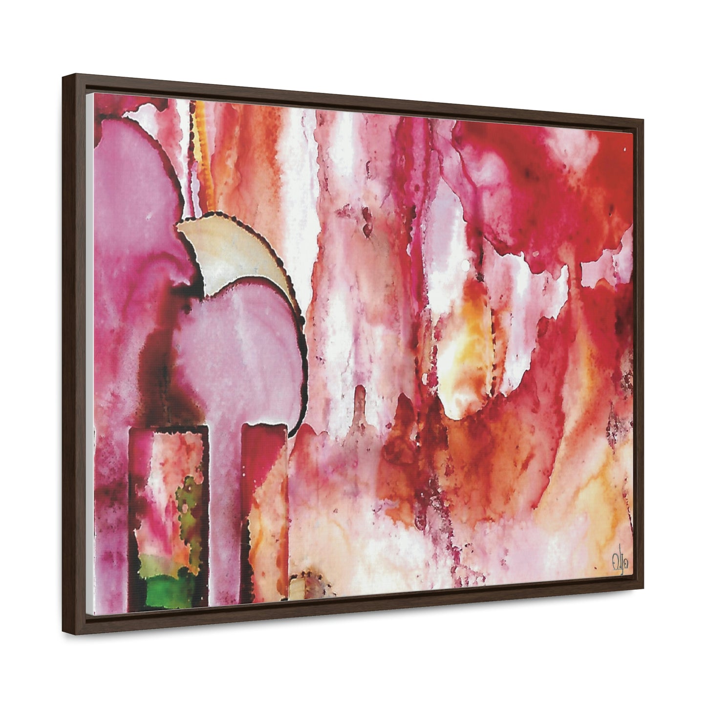 Off the Grid 6 Framed Canvas Print - Alja Design