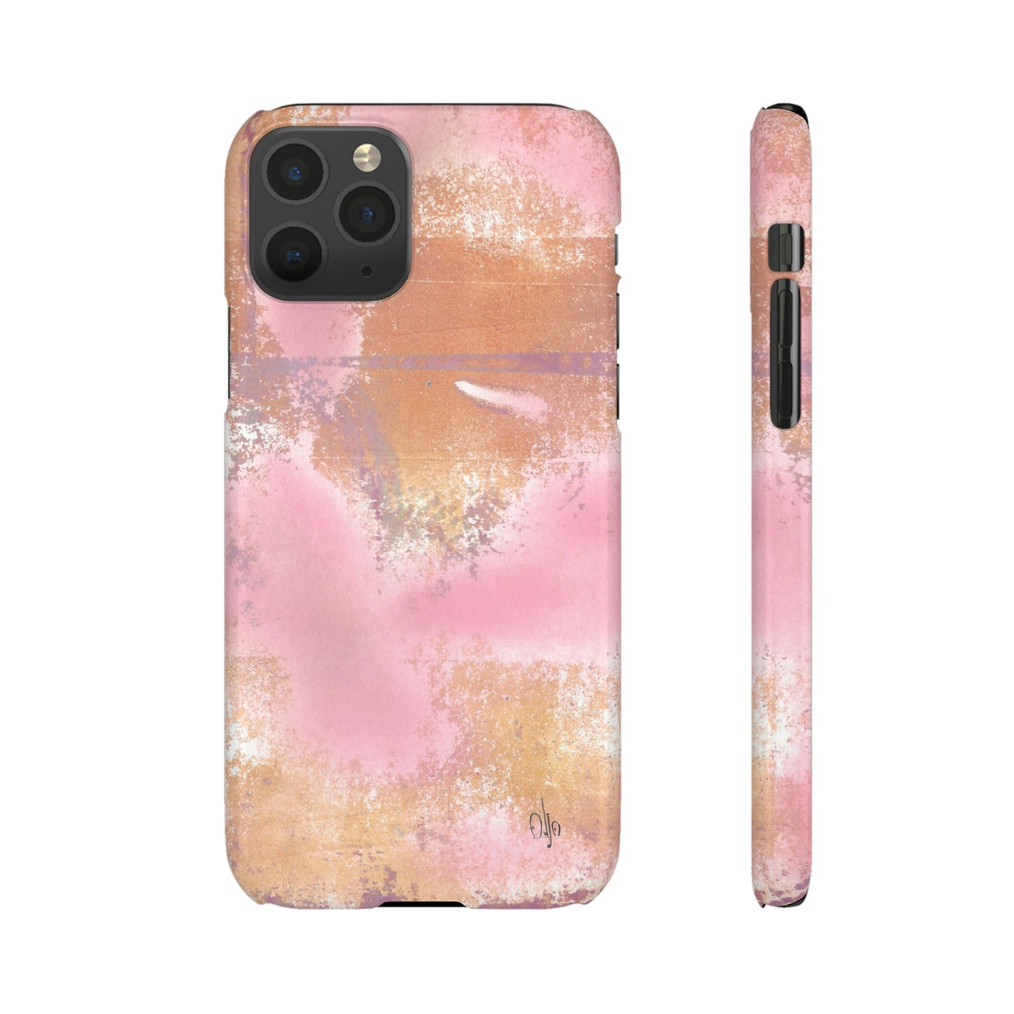 iPhone Samsung Galaxy Pixel5G Snap Case Phone Case Passionate Pink - Alja Design