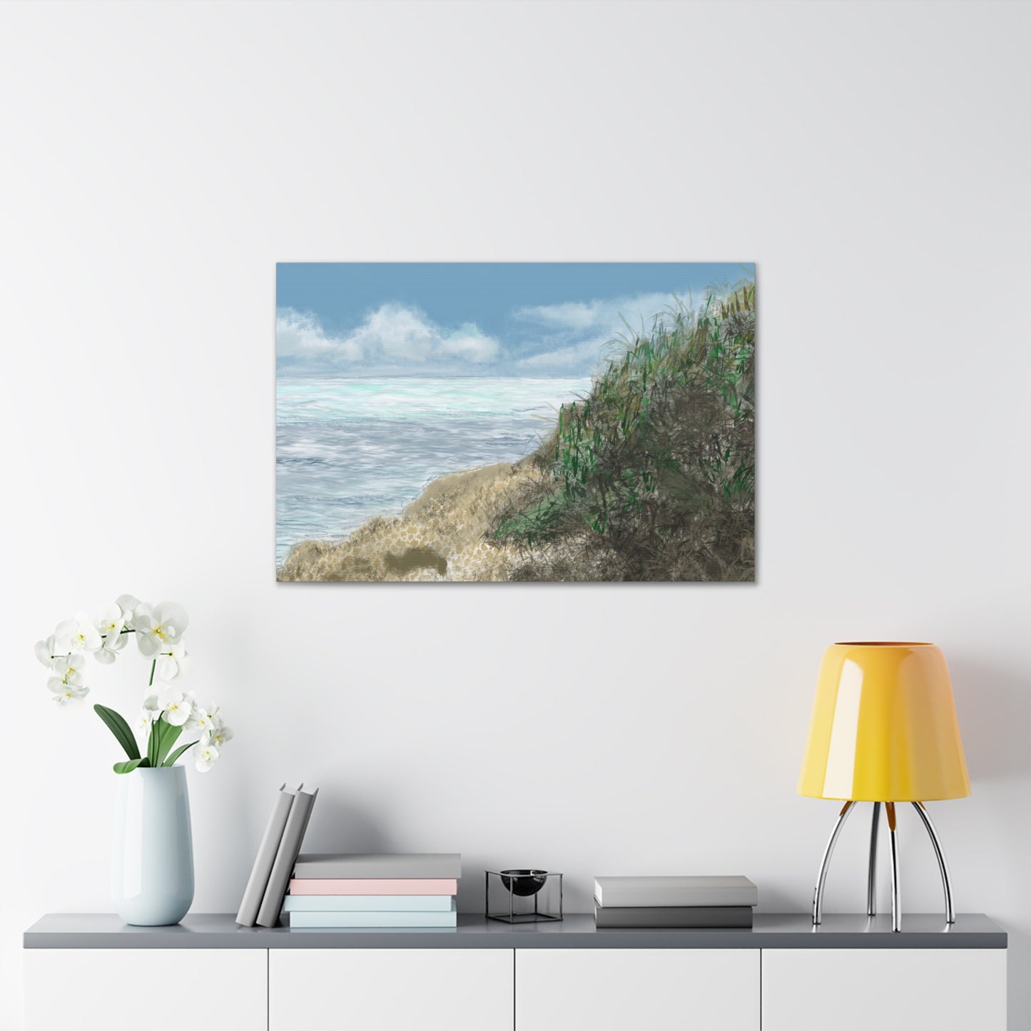 West Cliff Canvas Print - Alja Design