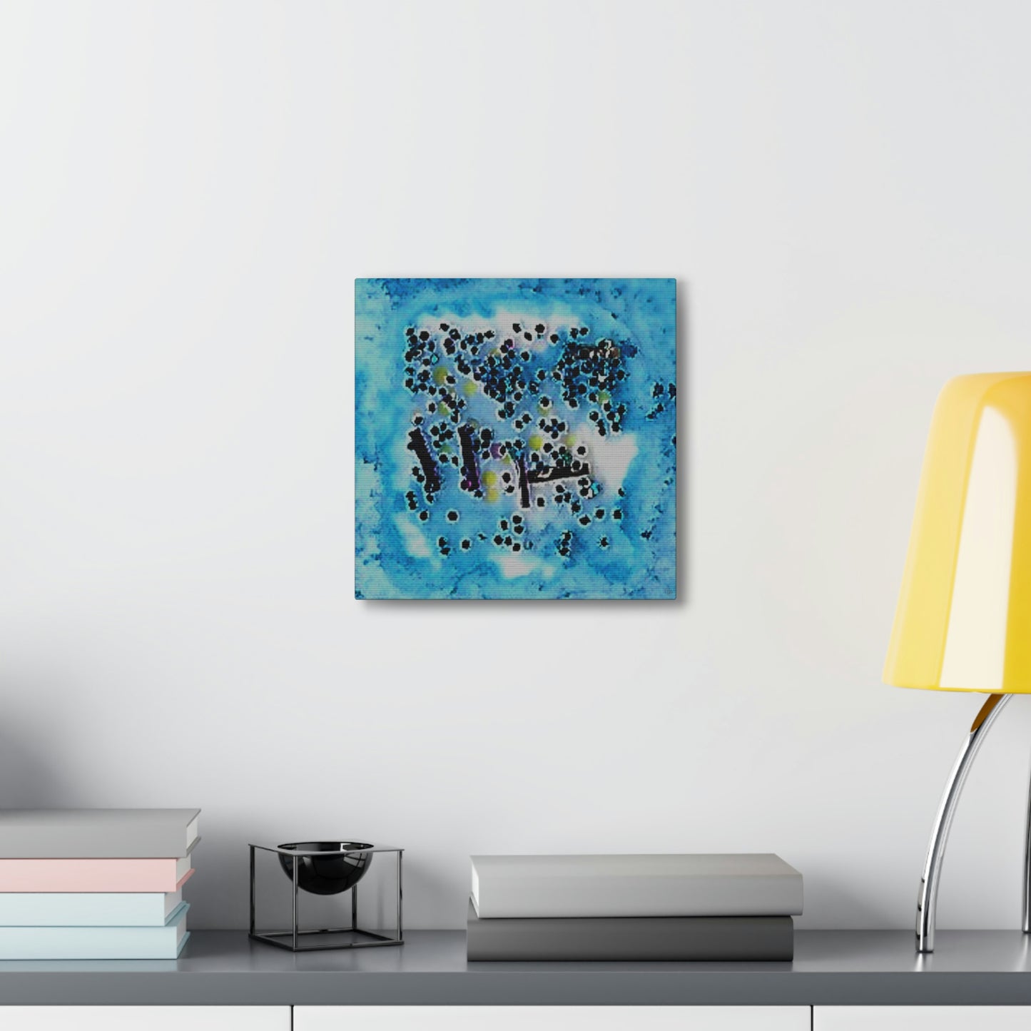 Fractal Blue 3 Canvas Print - Alja Design