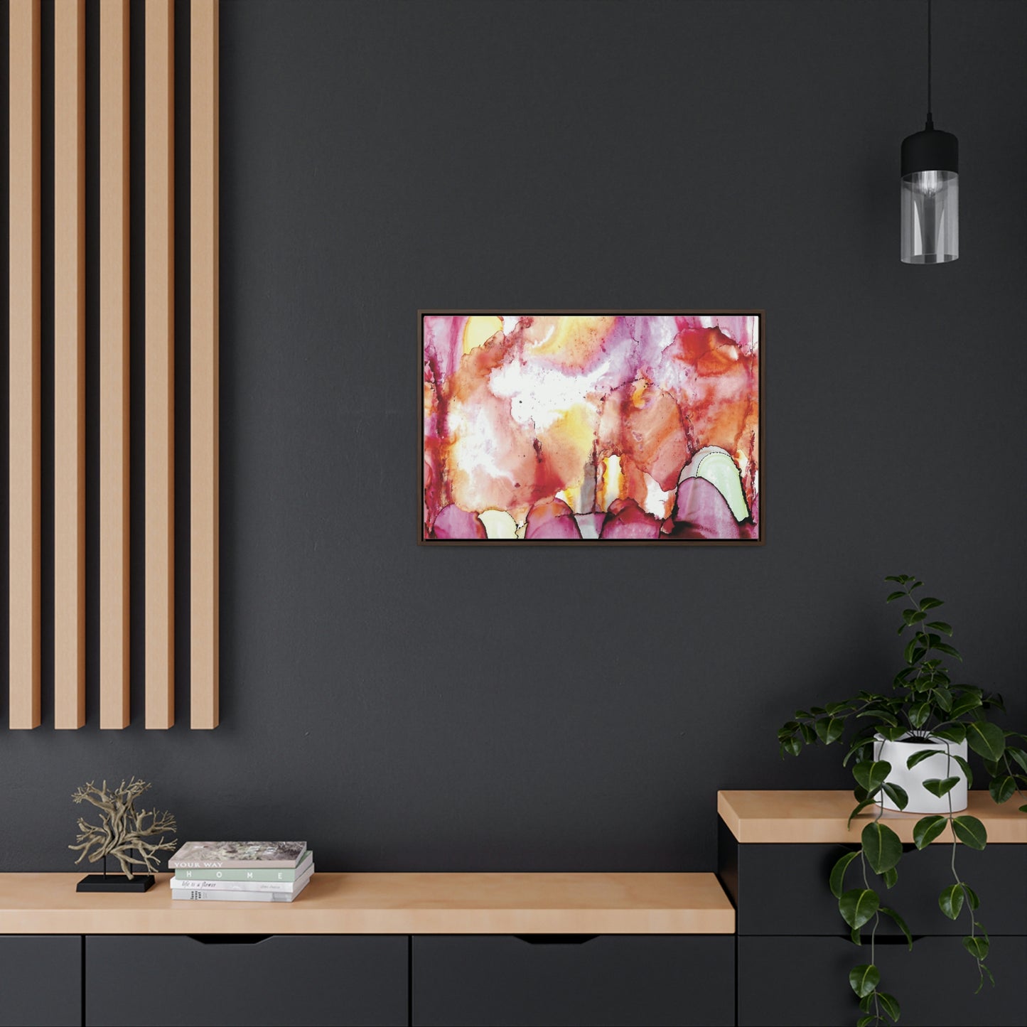 Off the Grid 12 Framed Canvas Print - Alja Design