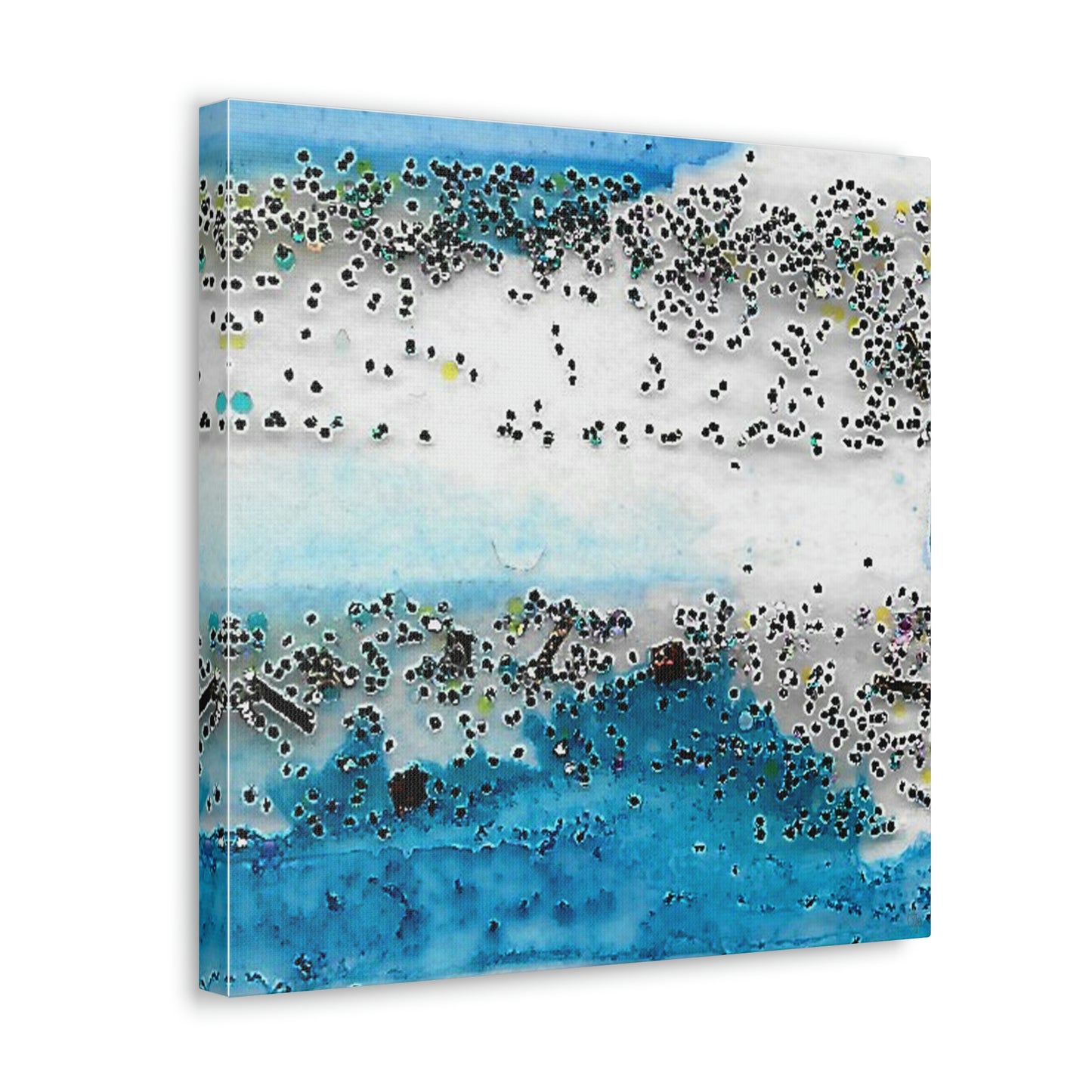 Fractal Blue 7 Canvas Print - Alja Design