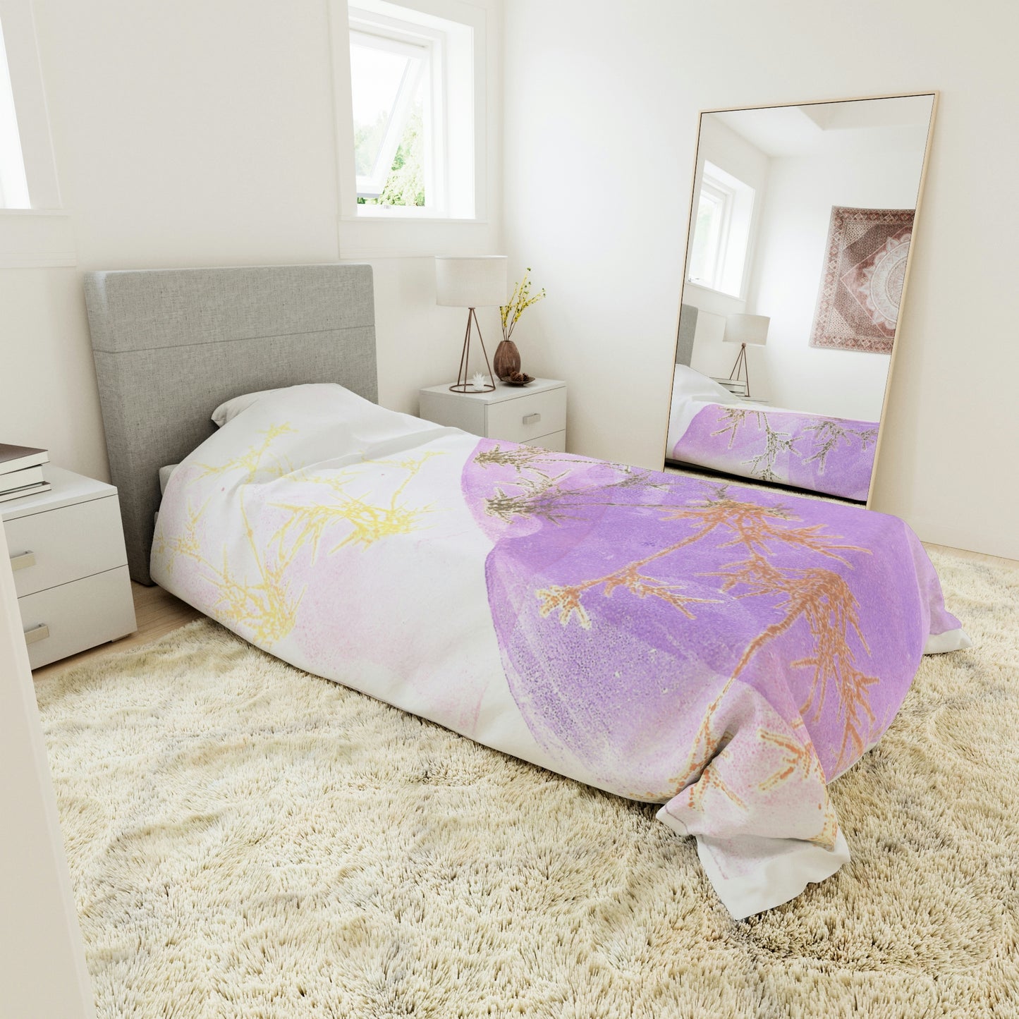 Purple Galaxy Duvet Cover - Alja Design