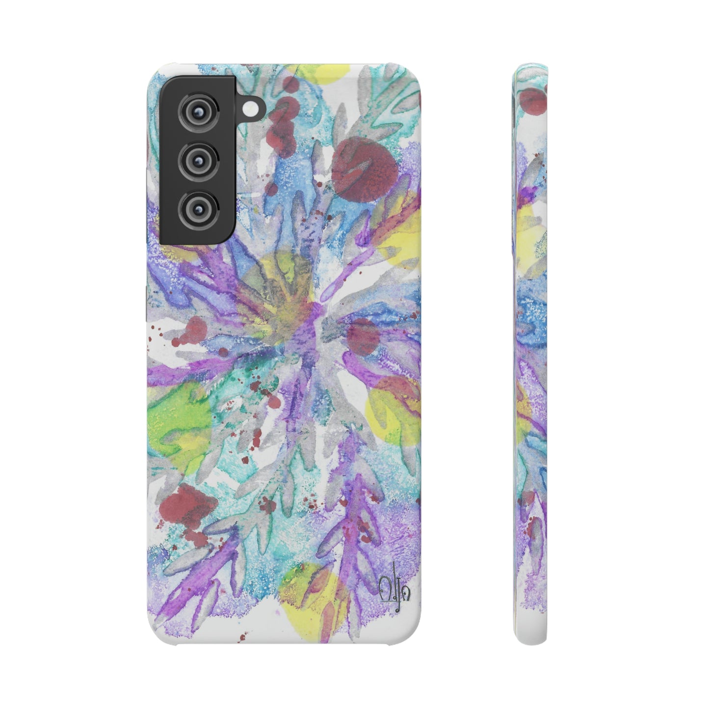 iPhone Samsung Galaxy Pixel5G Snap Case Phone Case Winter Colors - Alja Design