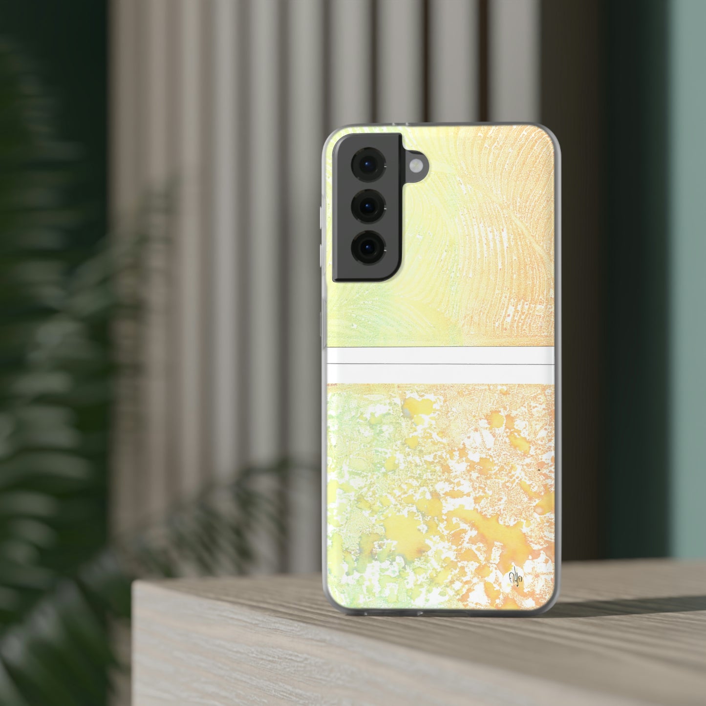 iPhone and Samsung Galaxy Flexi Phone Case Piña Colada with Tropical Waves - Alja Design