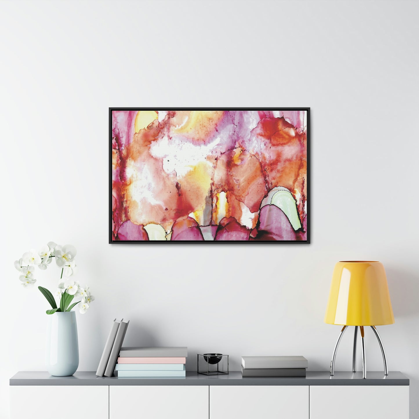 Off the Grid 12 Framed Canvas Print - Alja Design