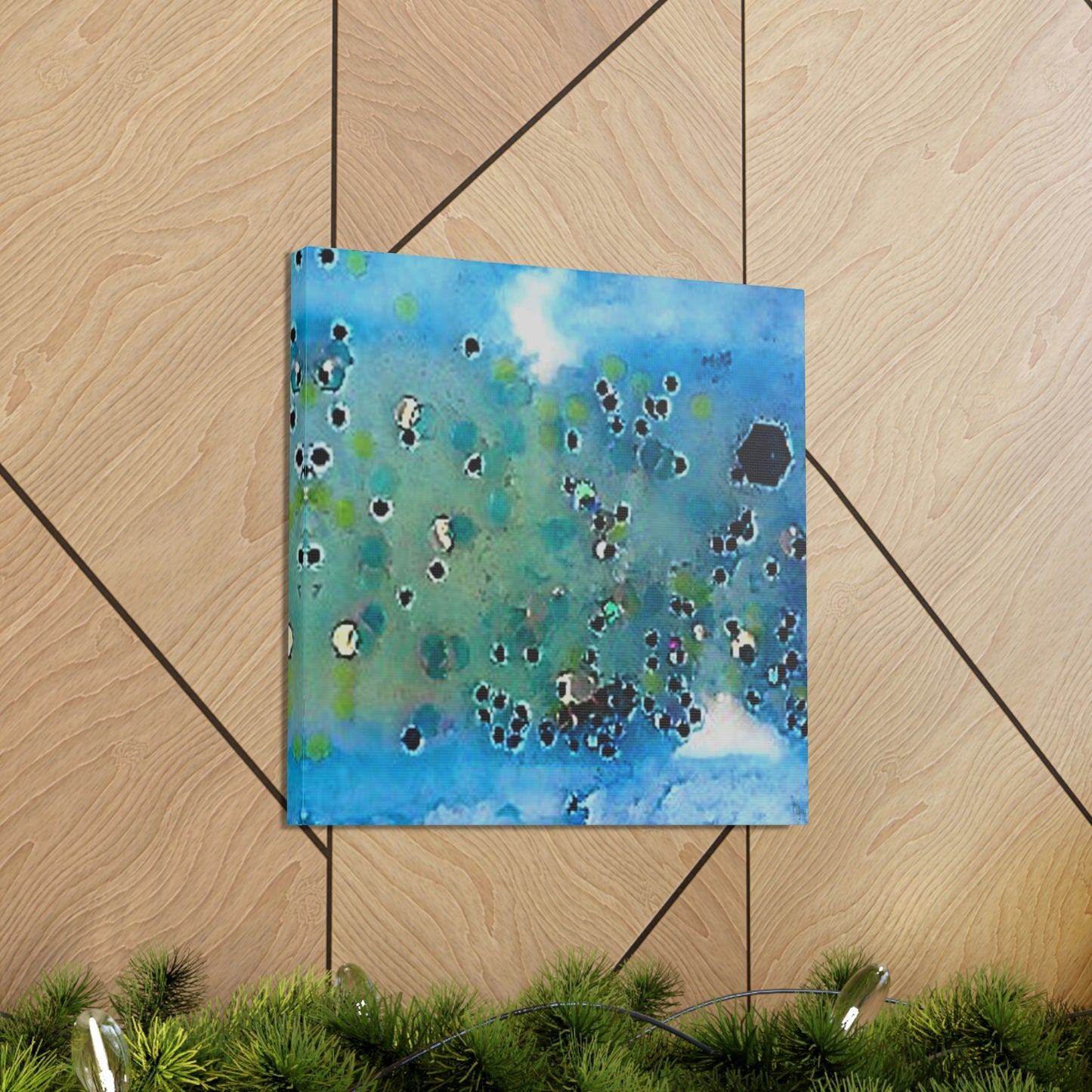 Fractal Blue 5 Canvas Print - Alja Design