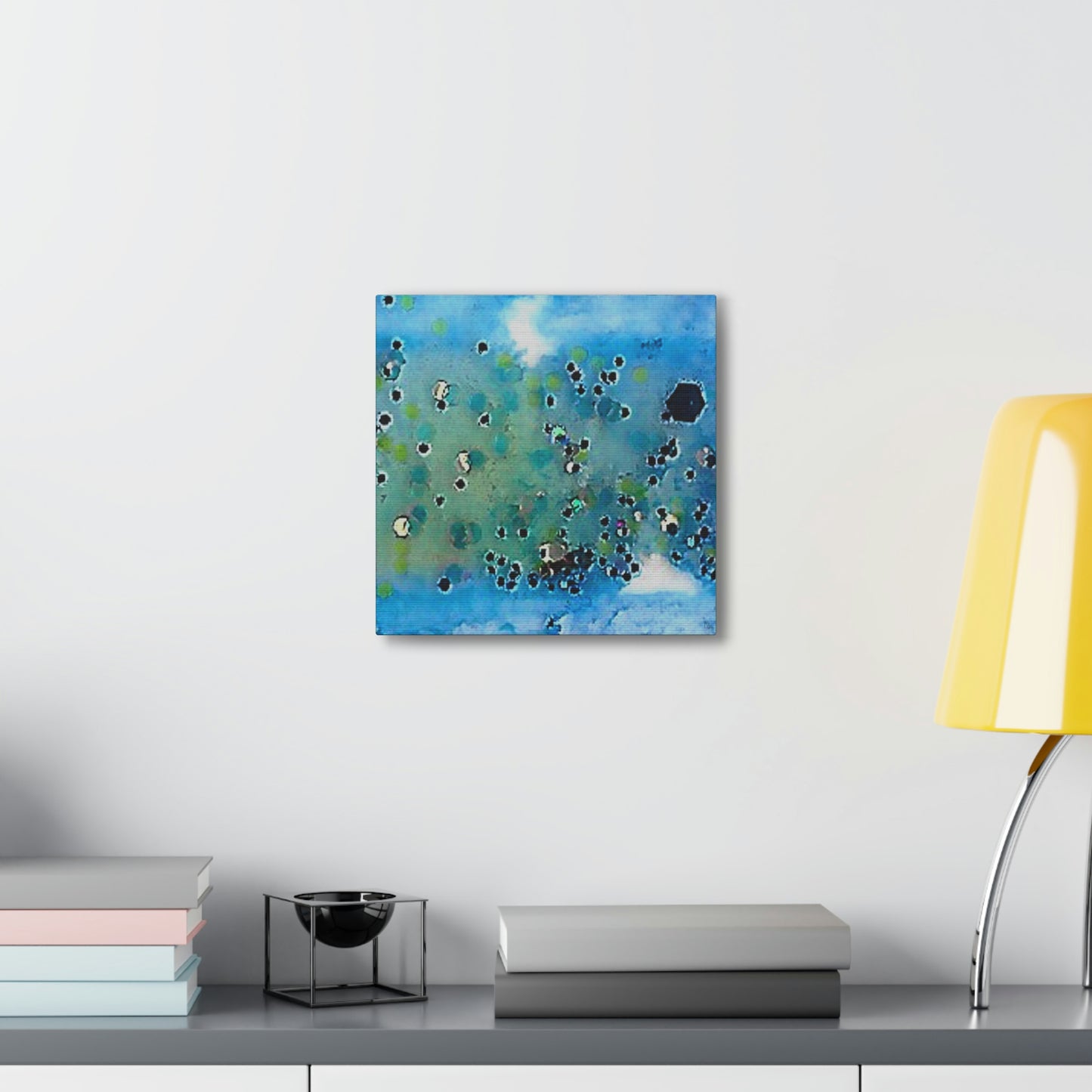 Fractal Blue 5 Canvas Print - Alja Design