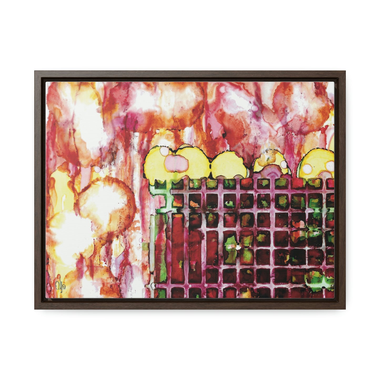 Off the Grid 11 Framed Canvas Print - Alja Design