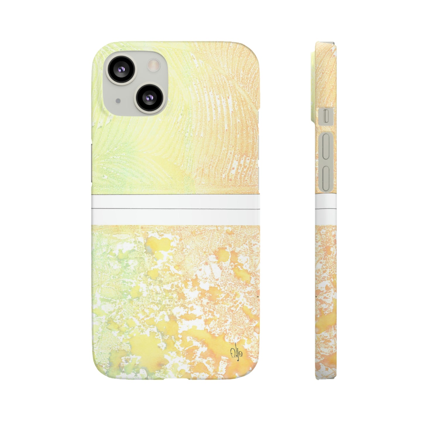 iPhone Samsung Galaxy Pixel5G Snap Case Phone Case Piña Colada with Tropical Waves - Alja Design