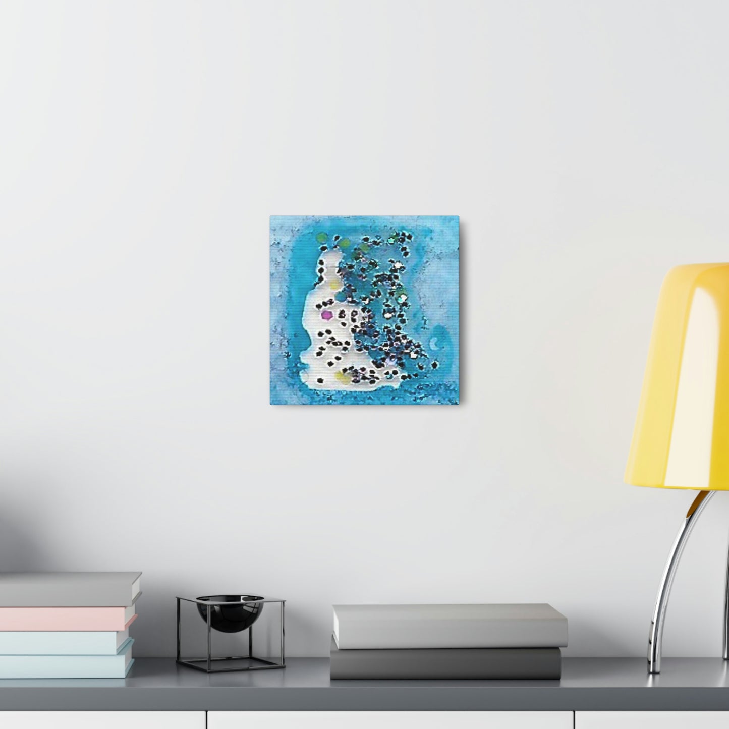 Fractal Blue 11 Canvas Print - Alja Design
