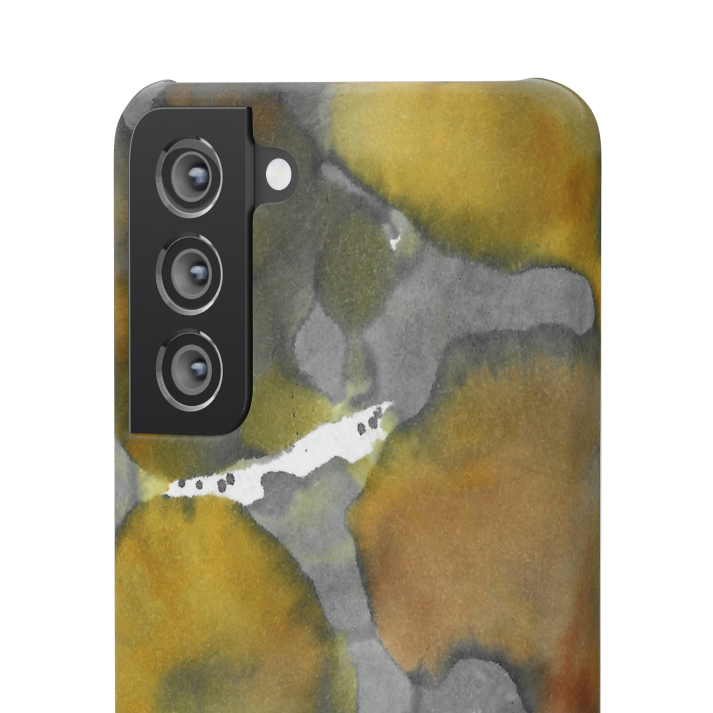 iPhone Samsung Galaxy Pixel5G Snap Case Phone Case Yellow Volcano - Alja Design