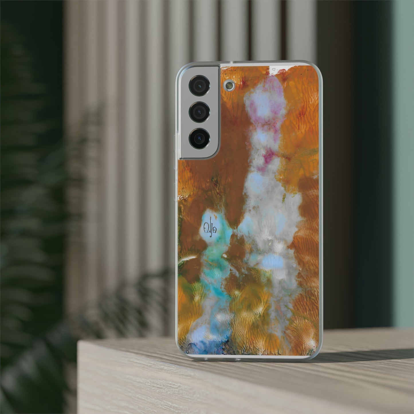 iPhone and Samsung Galaxy Flexi Phone Case Yellow Cascade - Alja Design