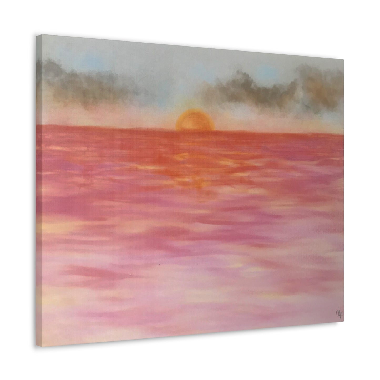 Red Sunset Canvas Print - Alja Design