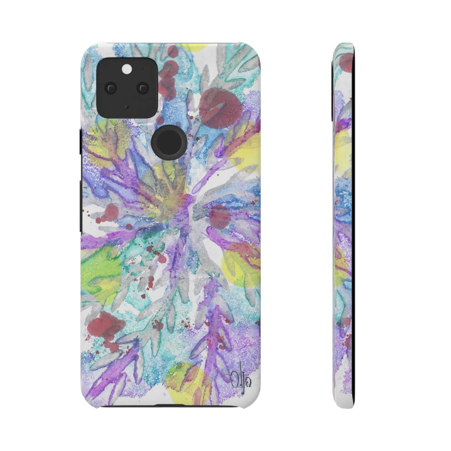 iPhone Samsung Galaxy Pixel5G Snap Case Phone Case Winter Colors - Alja Design