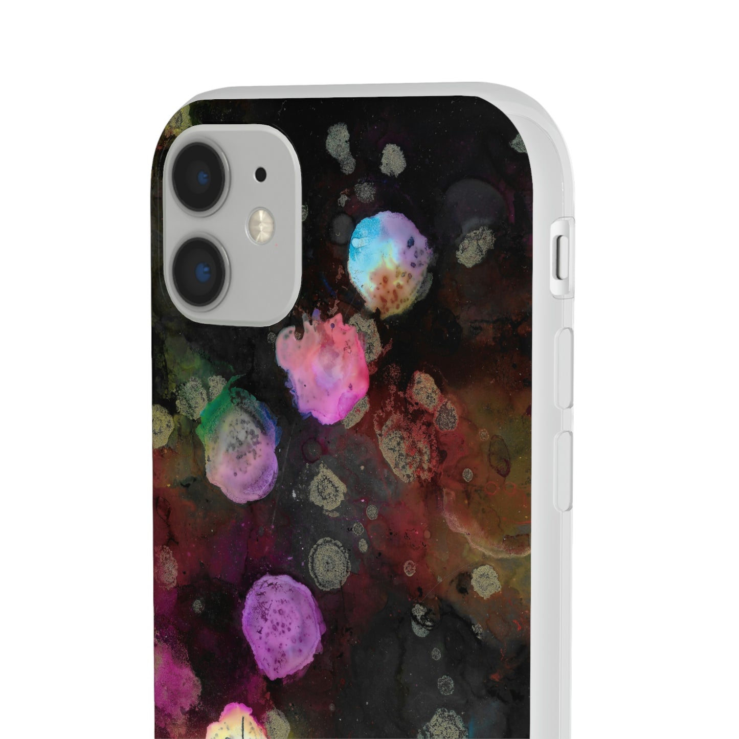 iPhone and Samsung Galaxy Flexi Phone Case Black Space - Alja Design