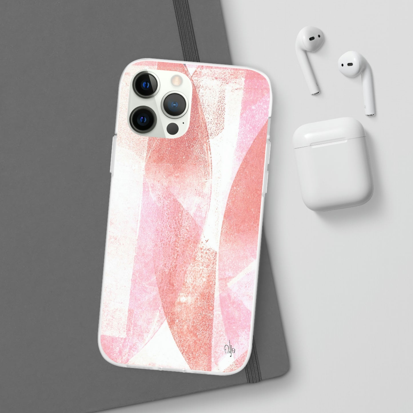 iPhone and Samsung Galaxy Flexi Phone Case Red Glass - Alja Design