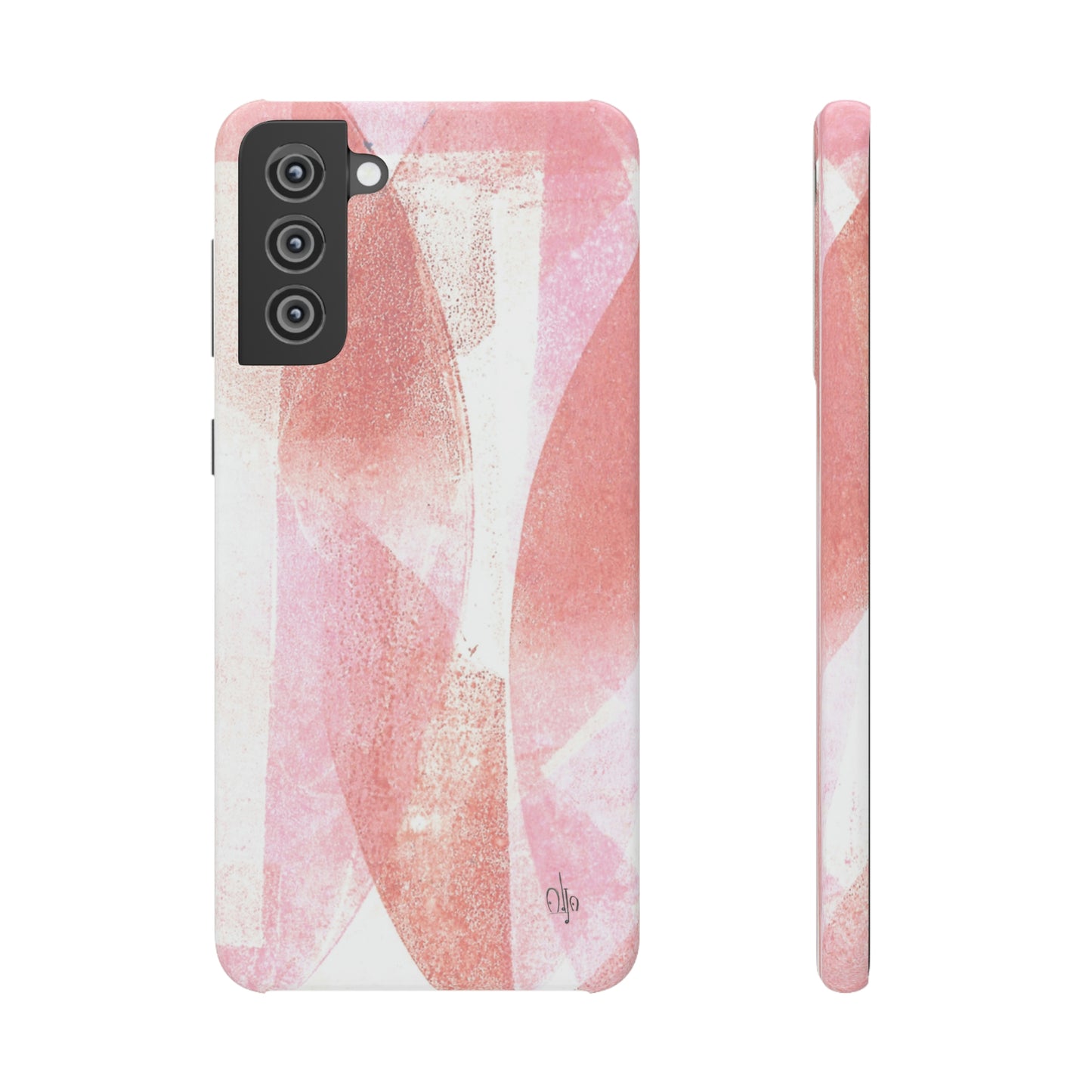 iPhone Samsung Galaxy Pixel5G Snap Case Phone Case Red Glass