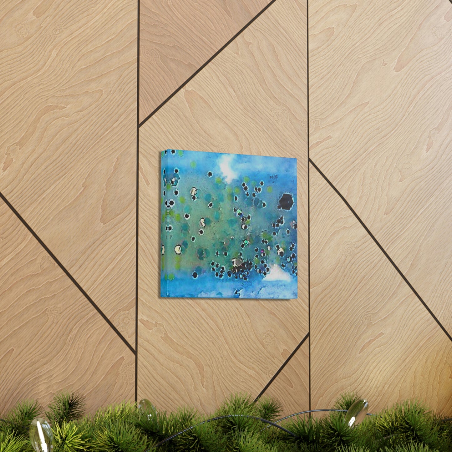 Fractal Blue 5 Canvas Print - Alja Design