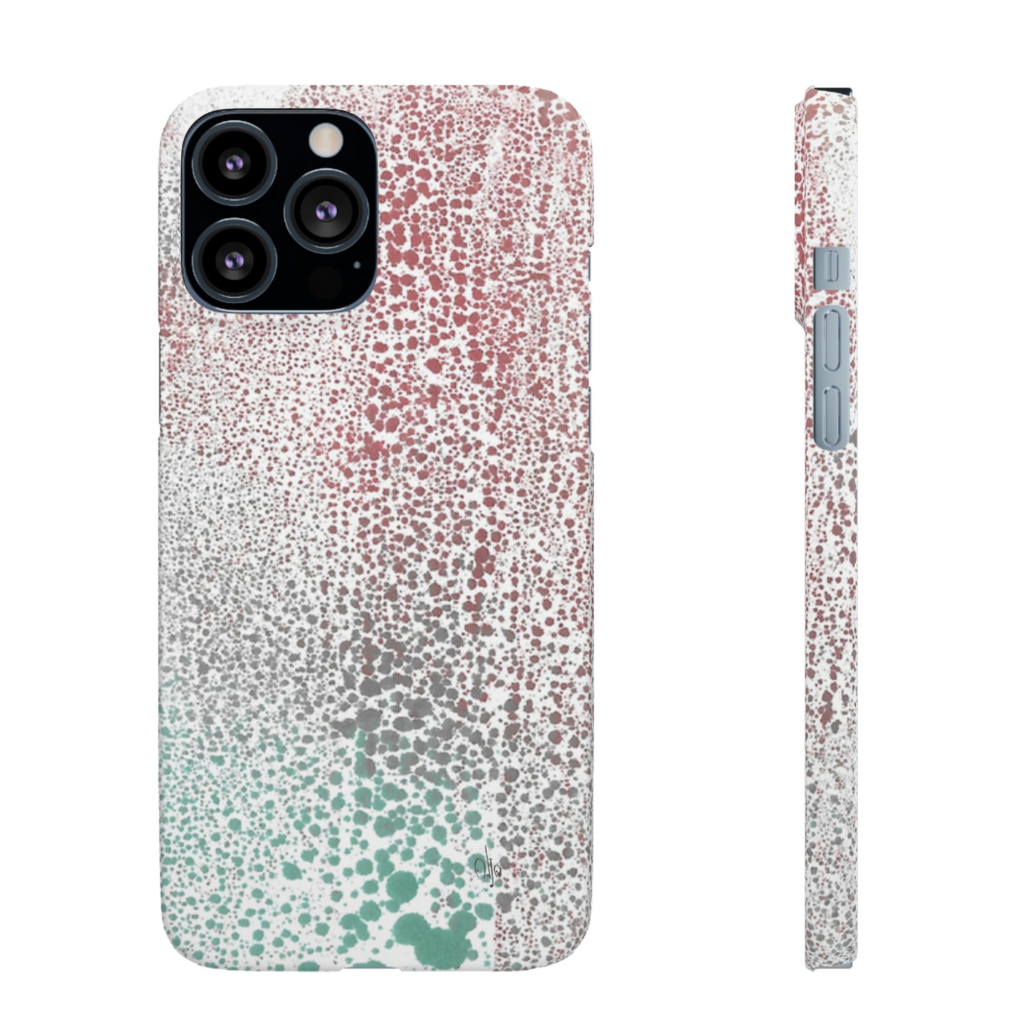 iPhone Samsung Galaxy Pixel5G Snap Case Phone Case Gradient Drip - Alja Design