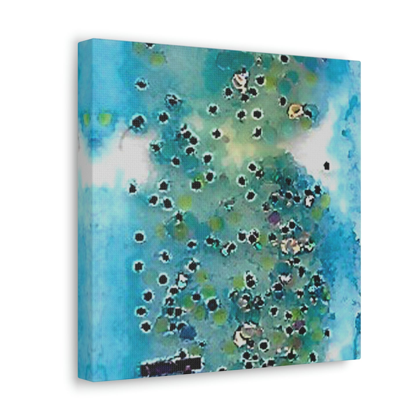 Fractal Blue 6 Canvas Print - Alja Design