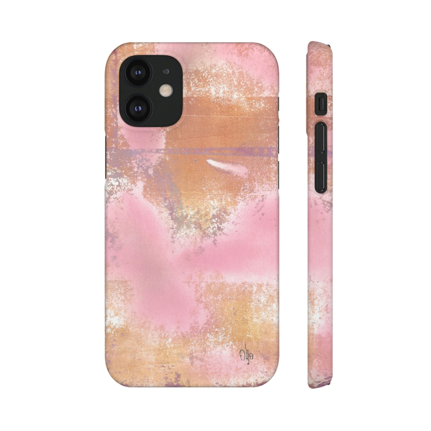 iPhone Samsung Galaxy Pixel5G Snap Case Phone Case Passionate Pink - Alja Design