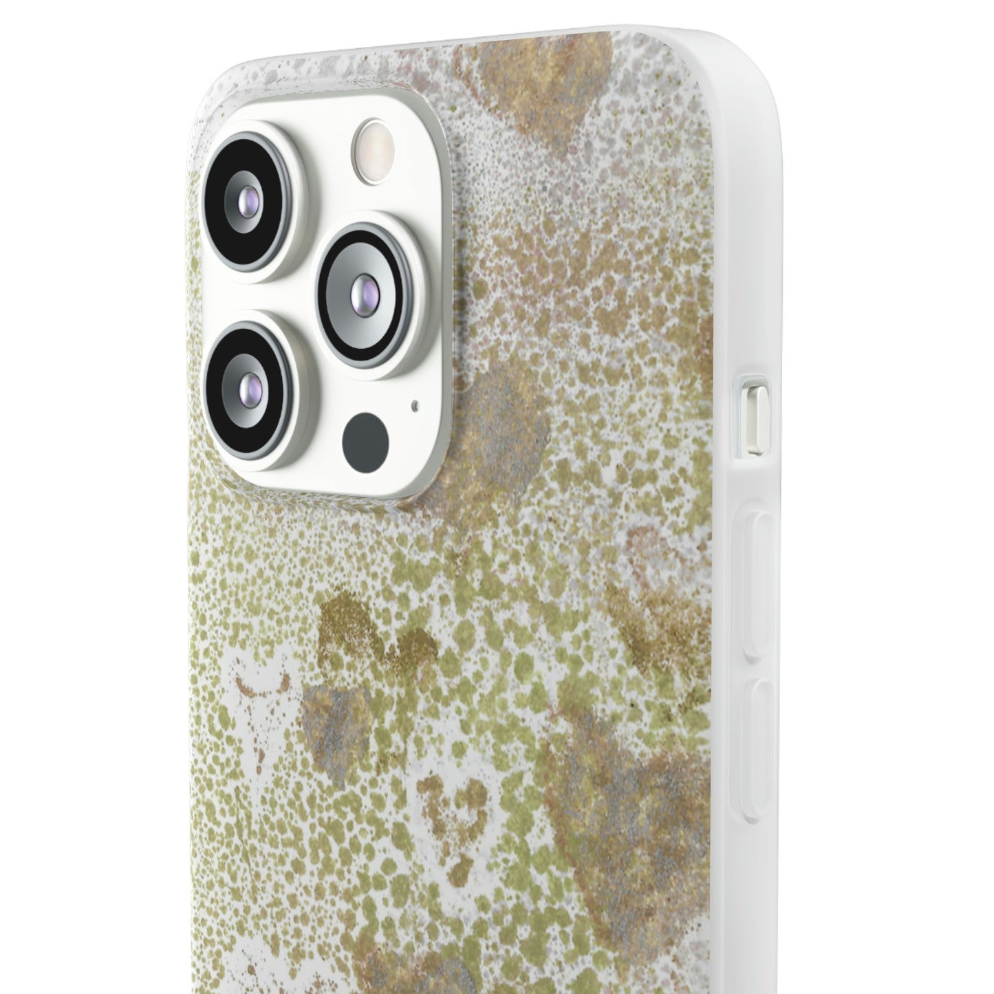 iPhone and Samsung Galaxy Flexi Phone Case Green Hearts - Alja Design