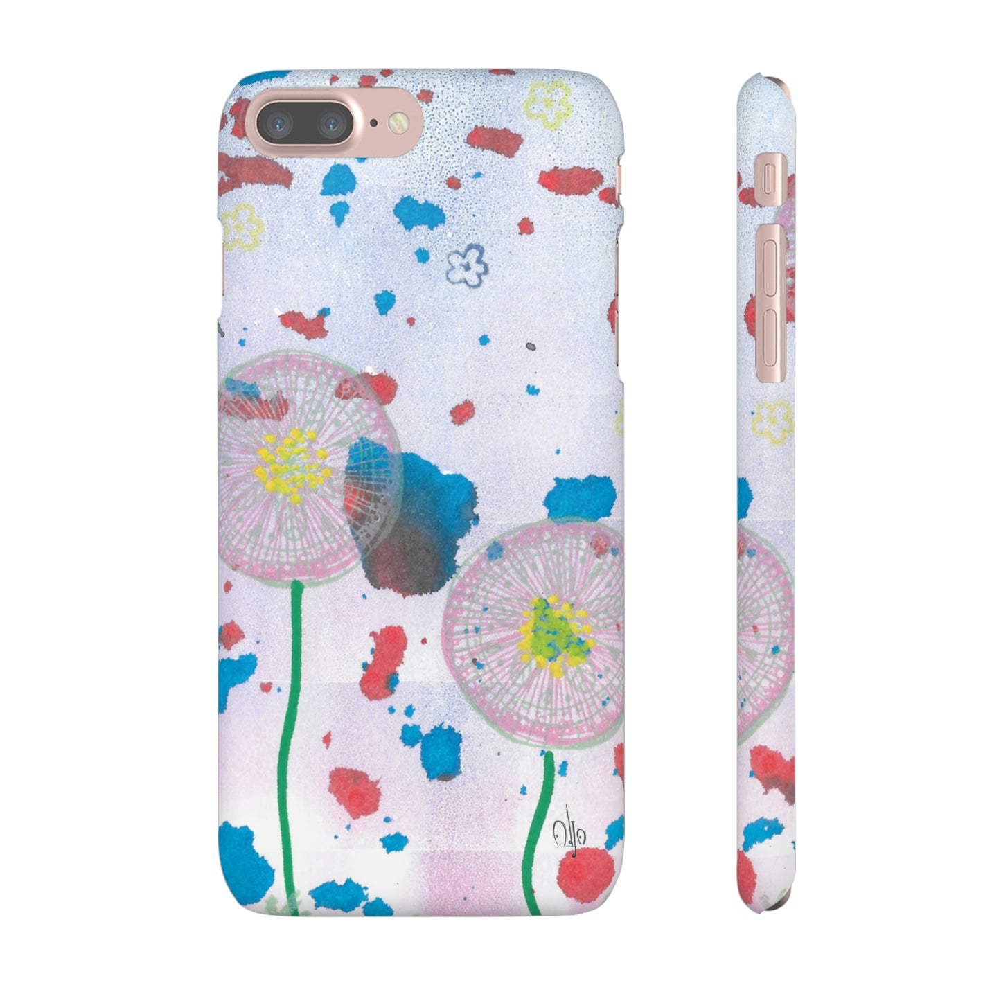 iPhone Samsung Galaxy Pixel5G Snap Case Phone Case Dandelion Party - Alja Design