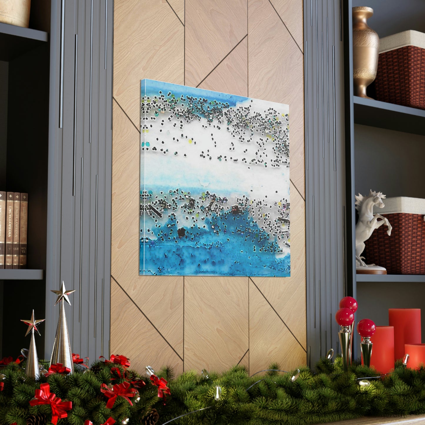 Fractal Blue 7 Canvas Print - Alja Design