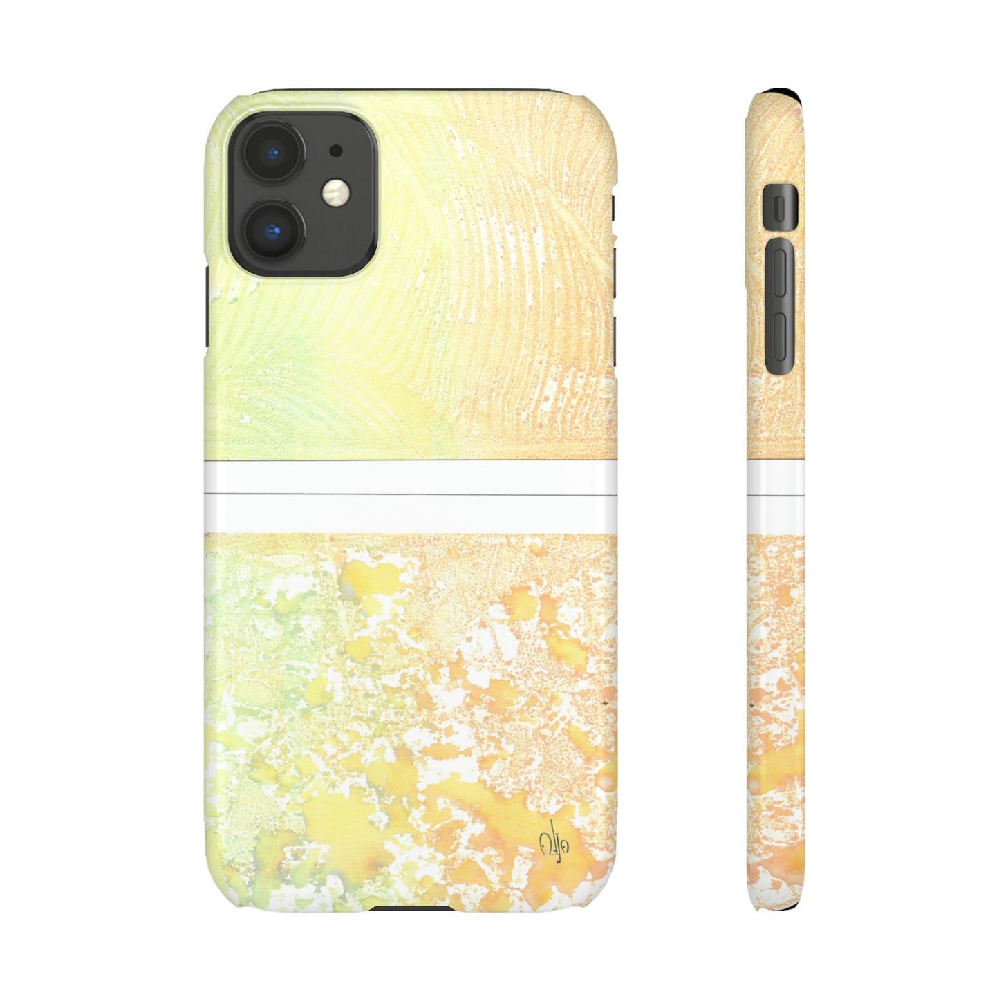 iPhone Samsung Galaxy Pixel5G Snap Case Phone Case Piña Colada with Tropical Waves - Alja Design