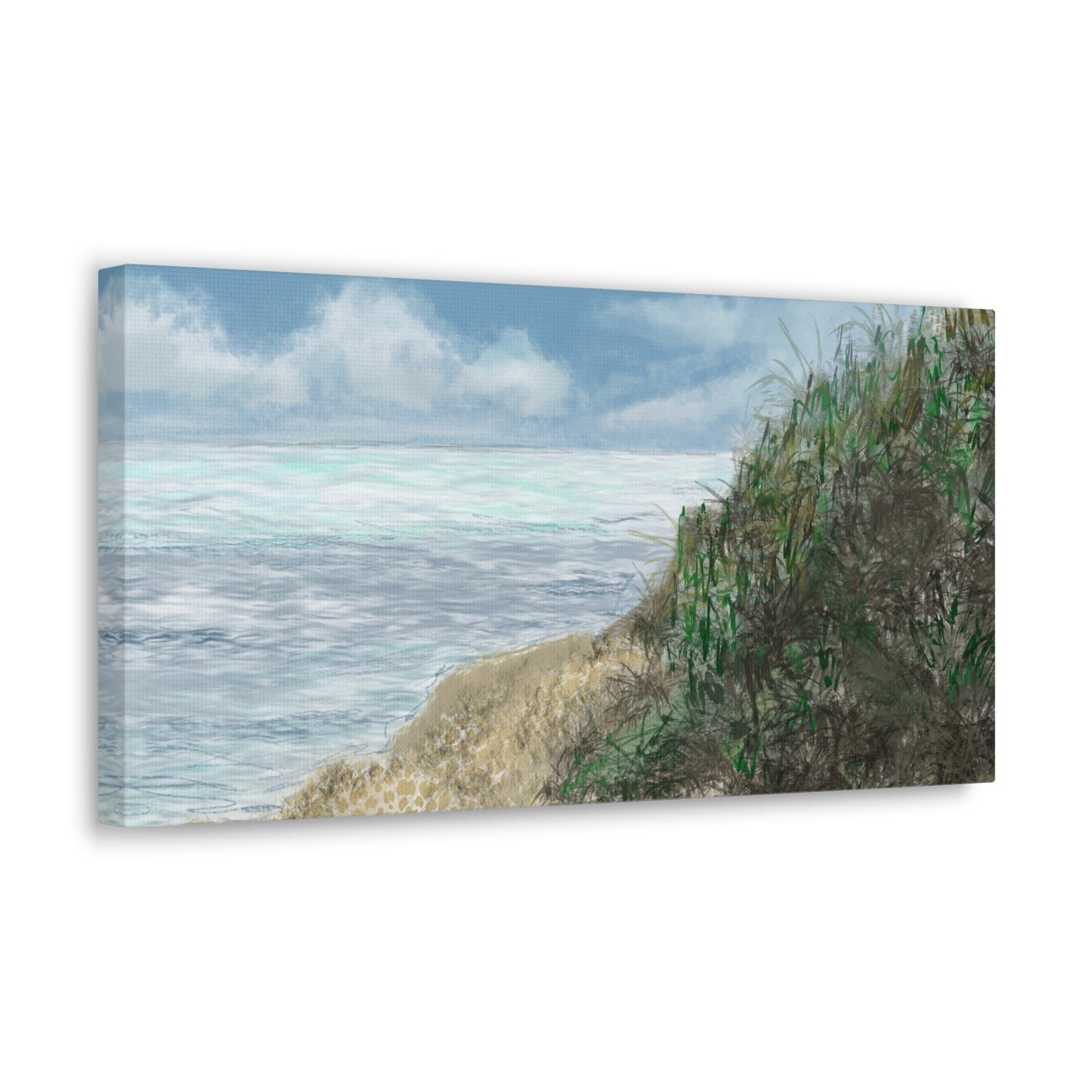 West Cliff Canvas Print - Alja Design
