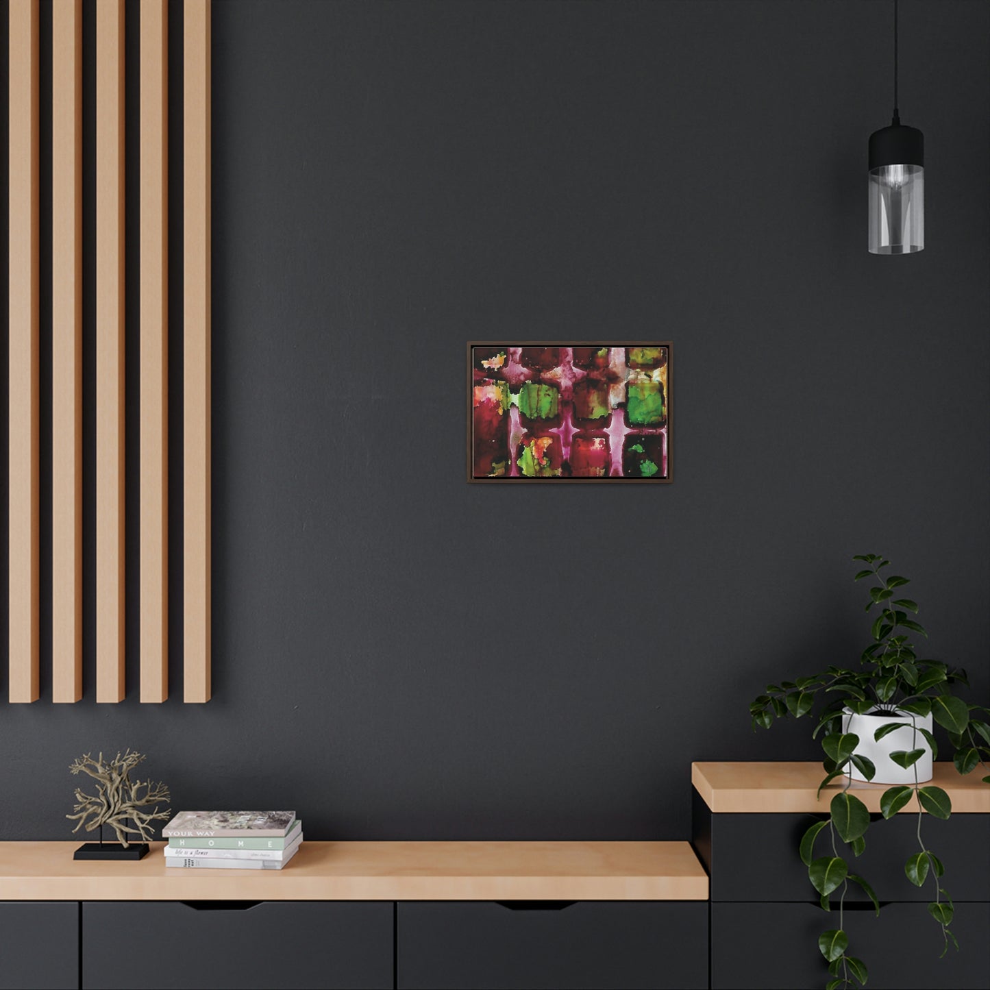 Off the Grid 8 Framed Canvas Print - Alja Design