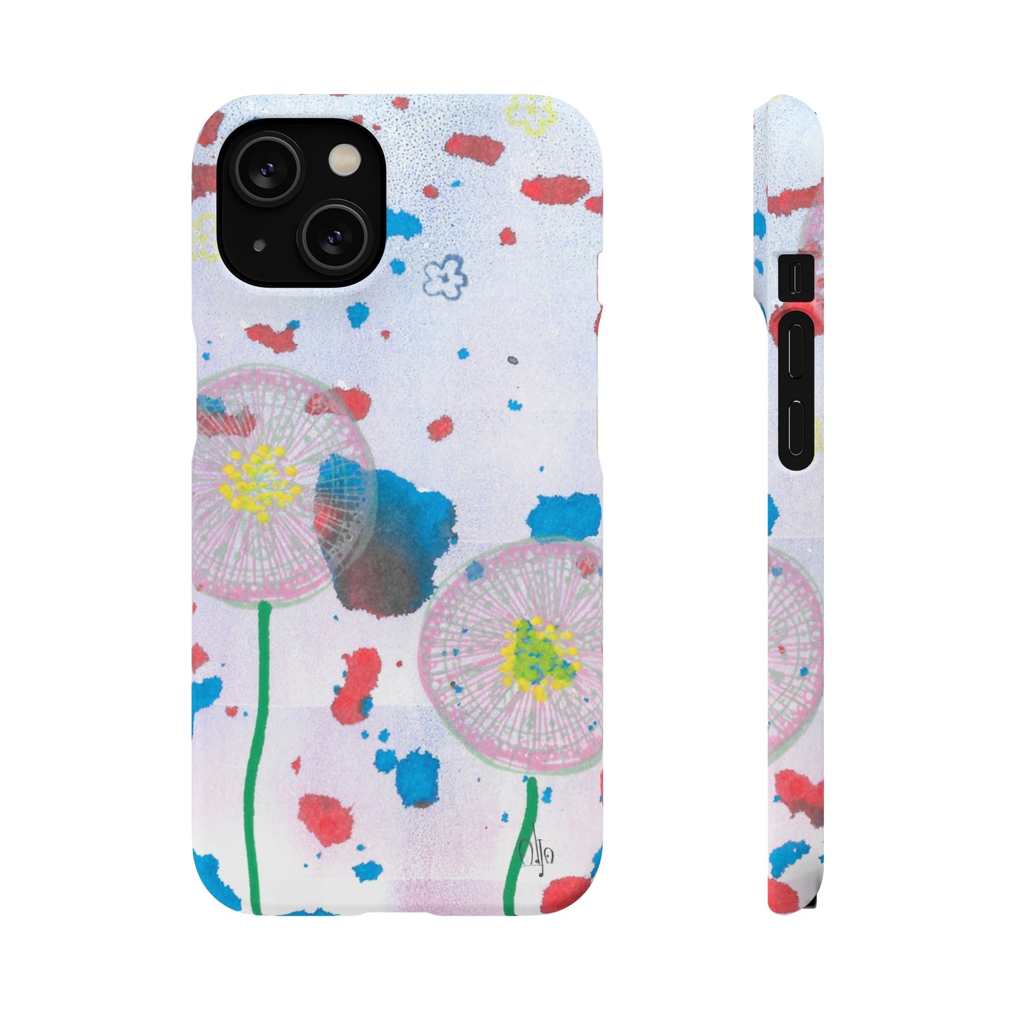 iPhone Samsung Galaxy Pixel5G Snap Case Phone Case Dandelion Party - Alja Design