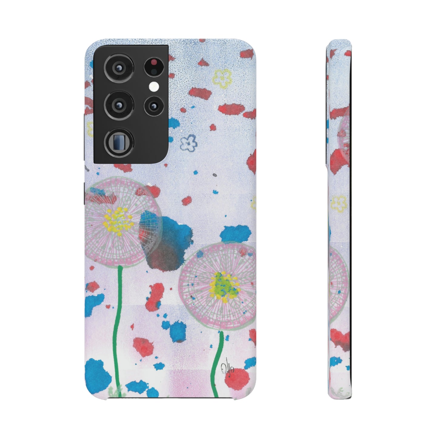 iPhone Samsung Galaxy Pixel5G Snap Case Phone Case Dandelion Party - Alja Design