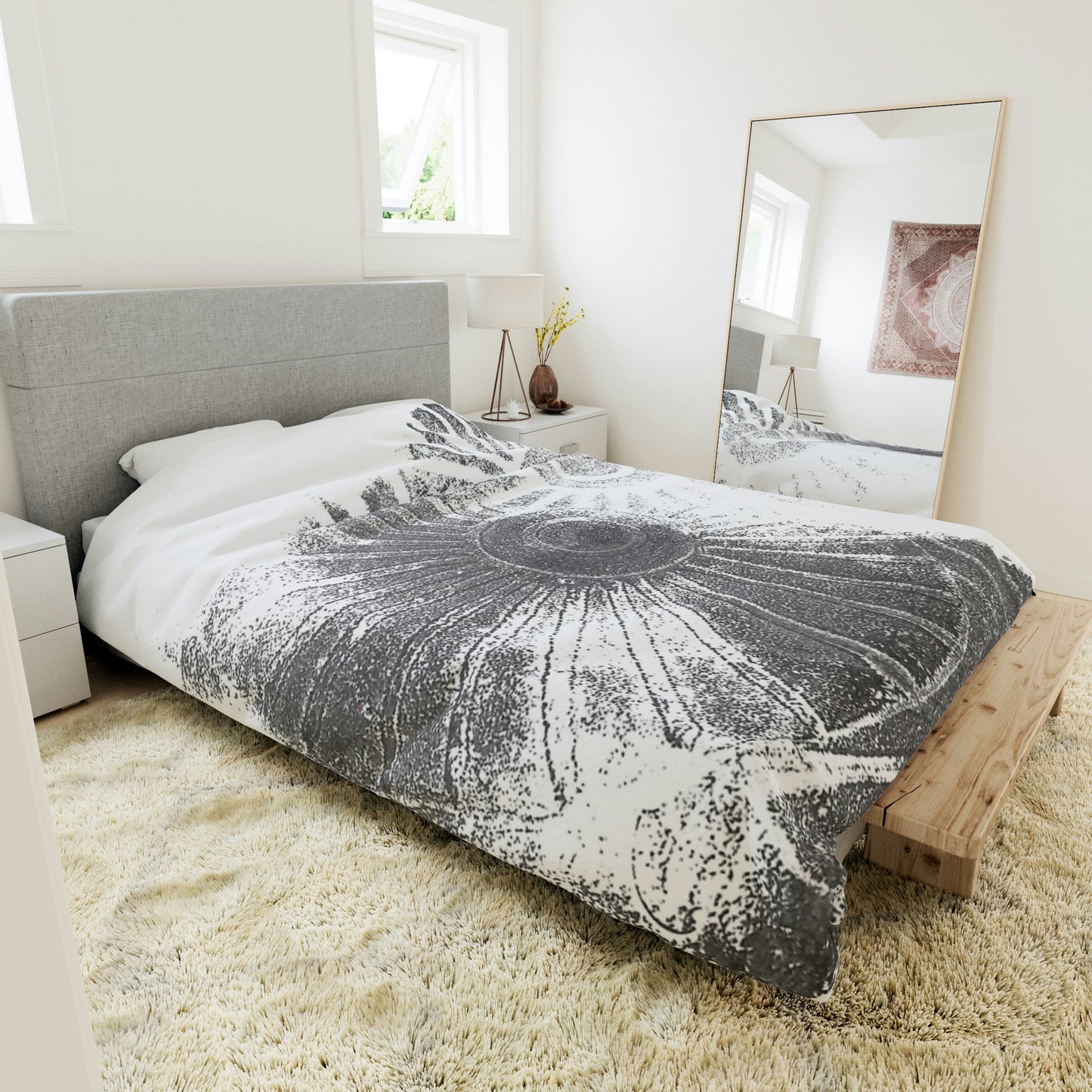 Light Carousel Duvet Cover - Alja Design