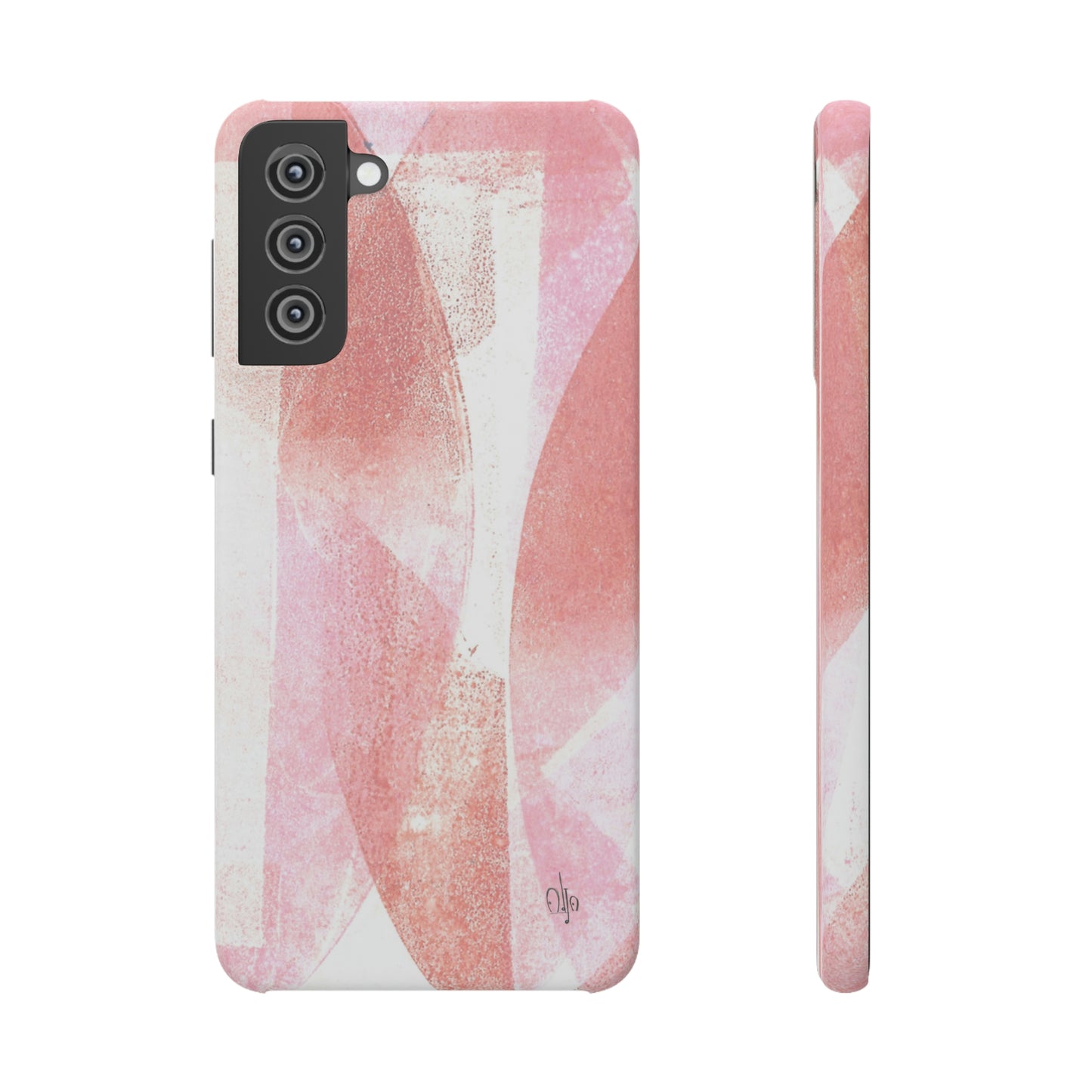 iPhone Samsung Galaxy Pixel5G Snap Case Phone Case Red Glass