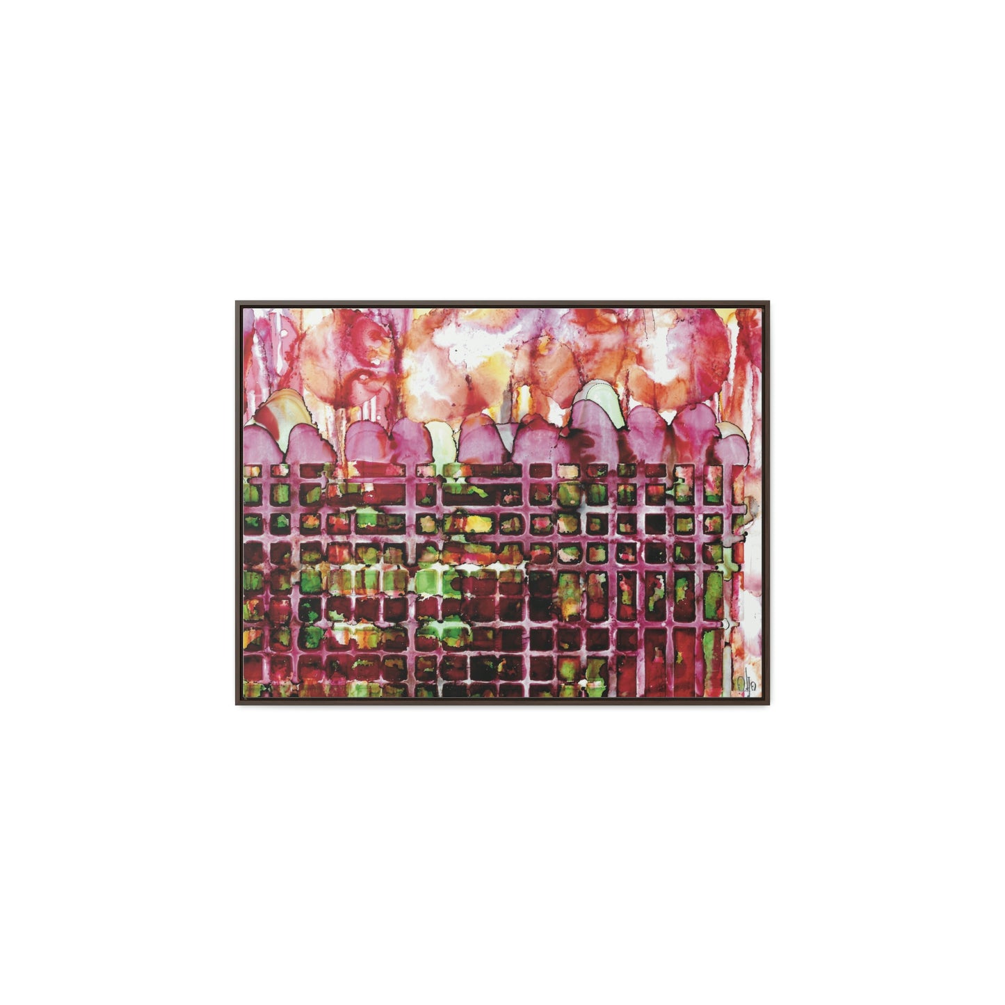 Off the Grid 14 Framed Canvas Print - Alja Design