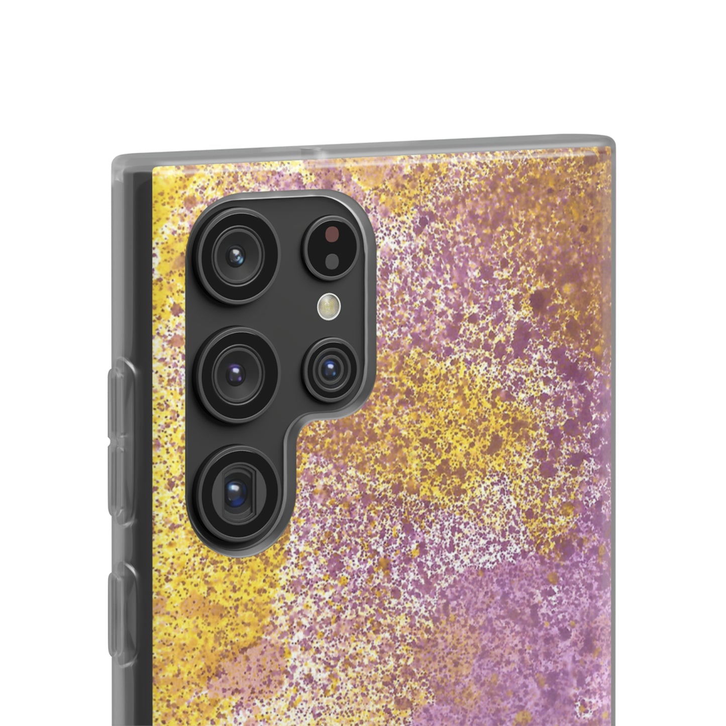 iPhone and Samsung Galaxy Flexi Phone Case Purple Blocks - Alja Design