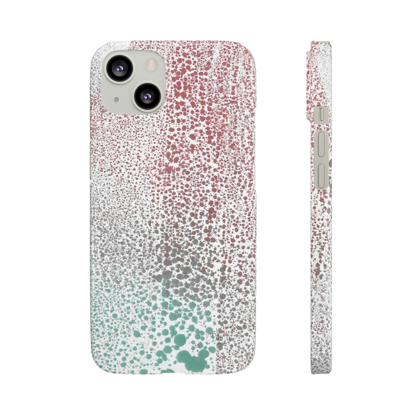 iPhone Samsung Galaxy Pixel5G Snap Case Phone Case Gradient Drip - Alja Design