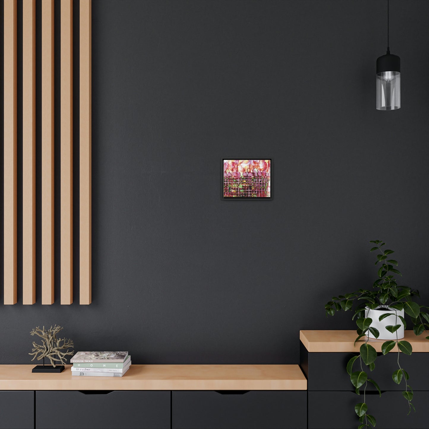 Off the Grid 14 Framed Canvas Print - Alja Design