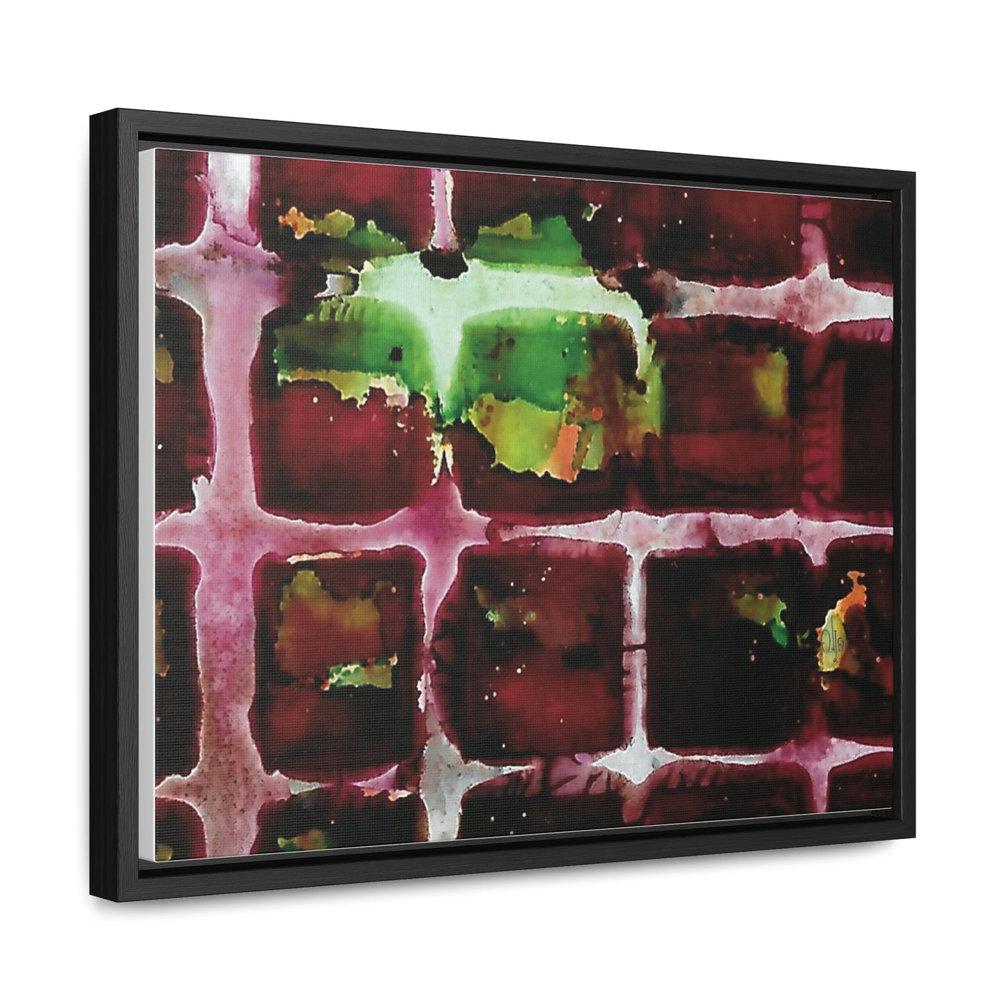 Off the Grid 7 Framed Canvas Print - Alja Design