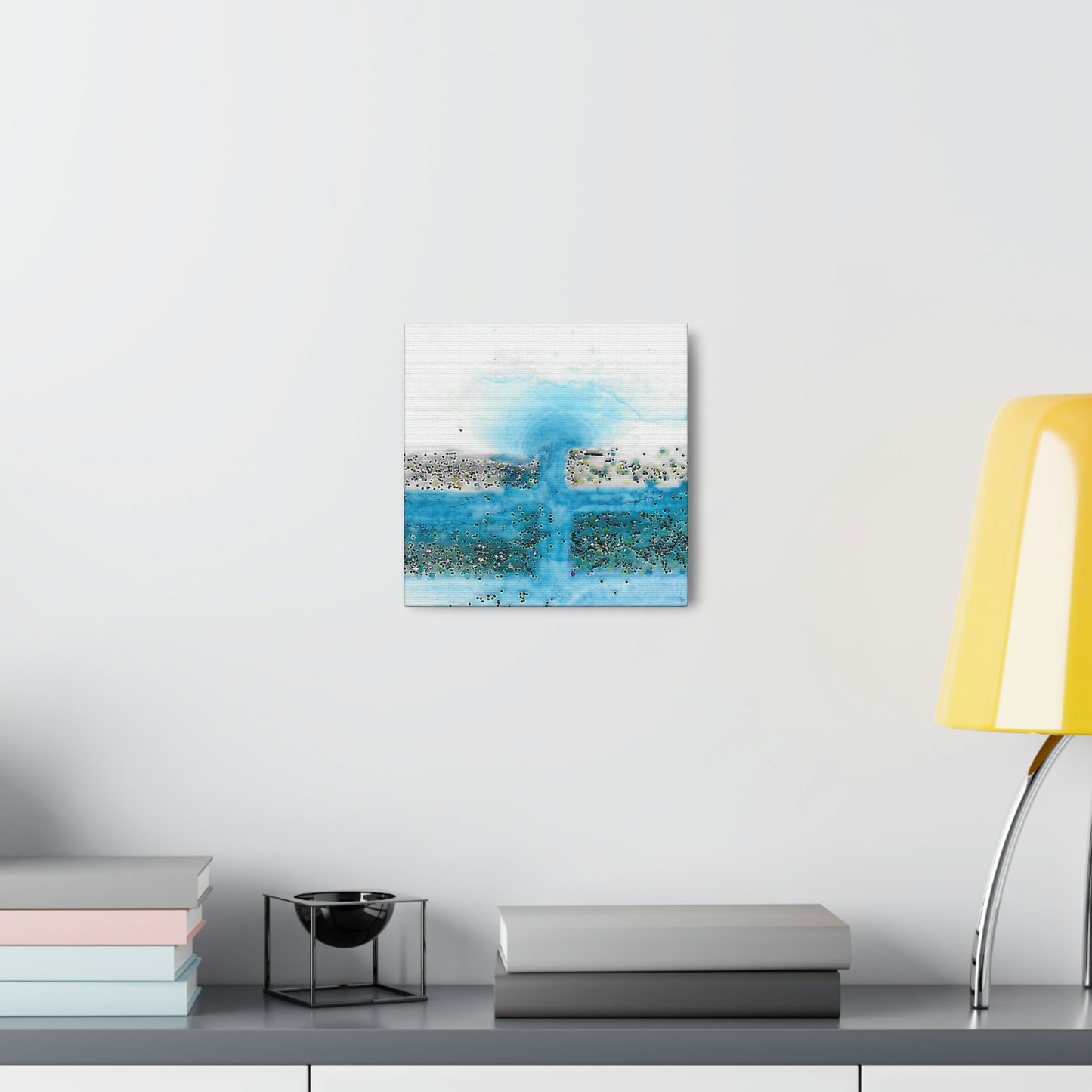 Fractal Blue 16 Canvas Print - Alja Design