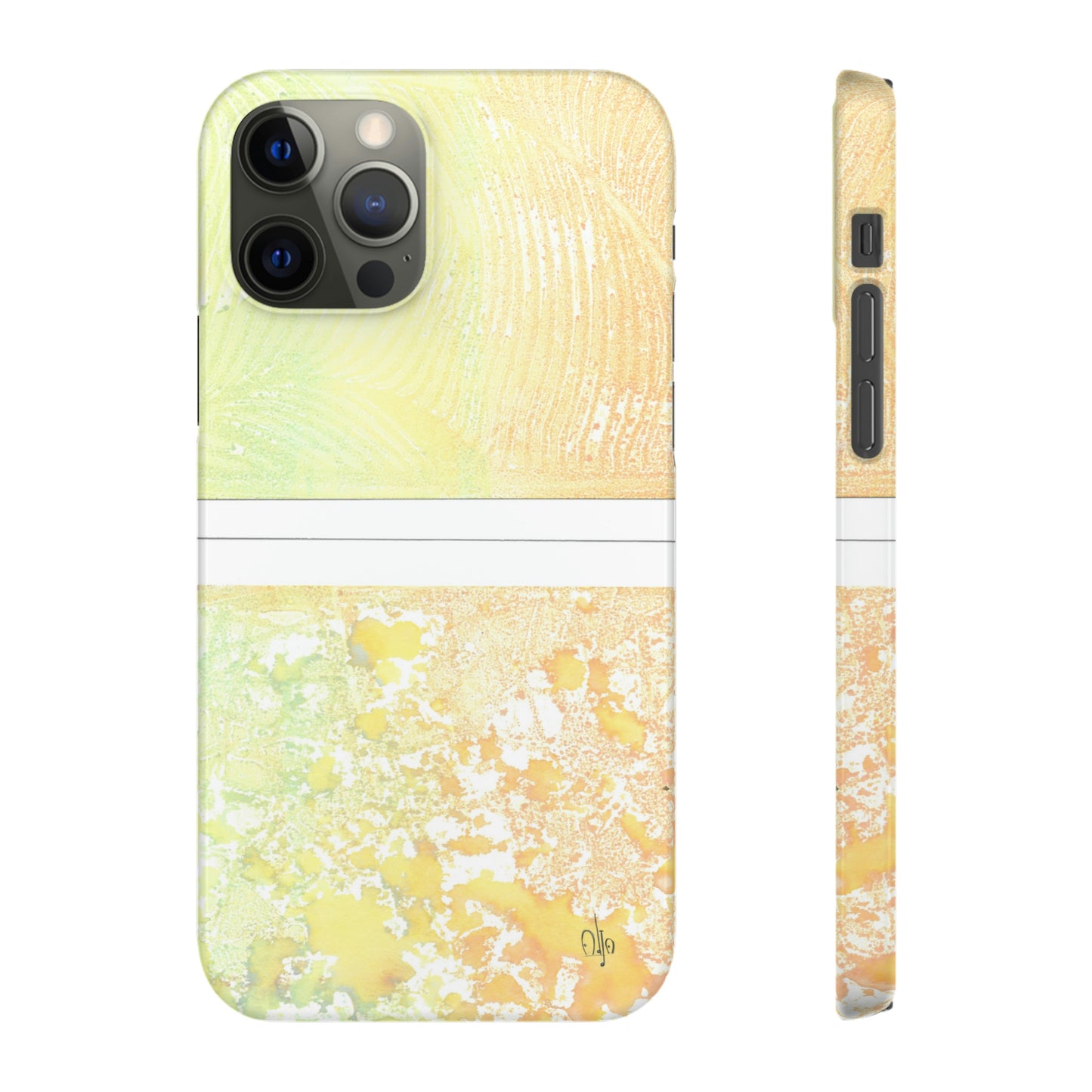 iPhone Samsung Galaxy Pixel5G Snap Case Phone Case Piña Colada with Tropical Waves - Alja Design