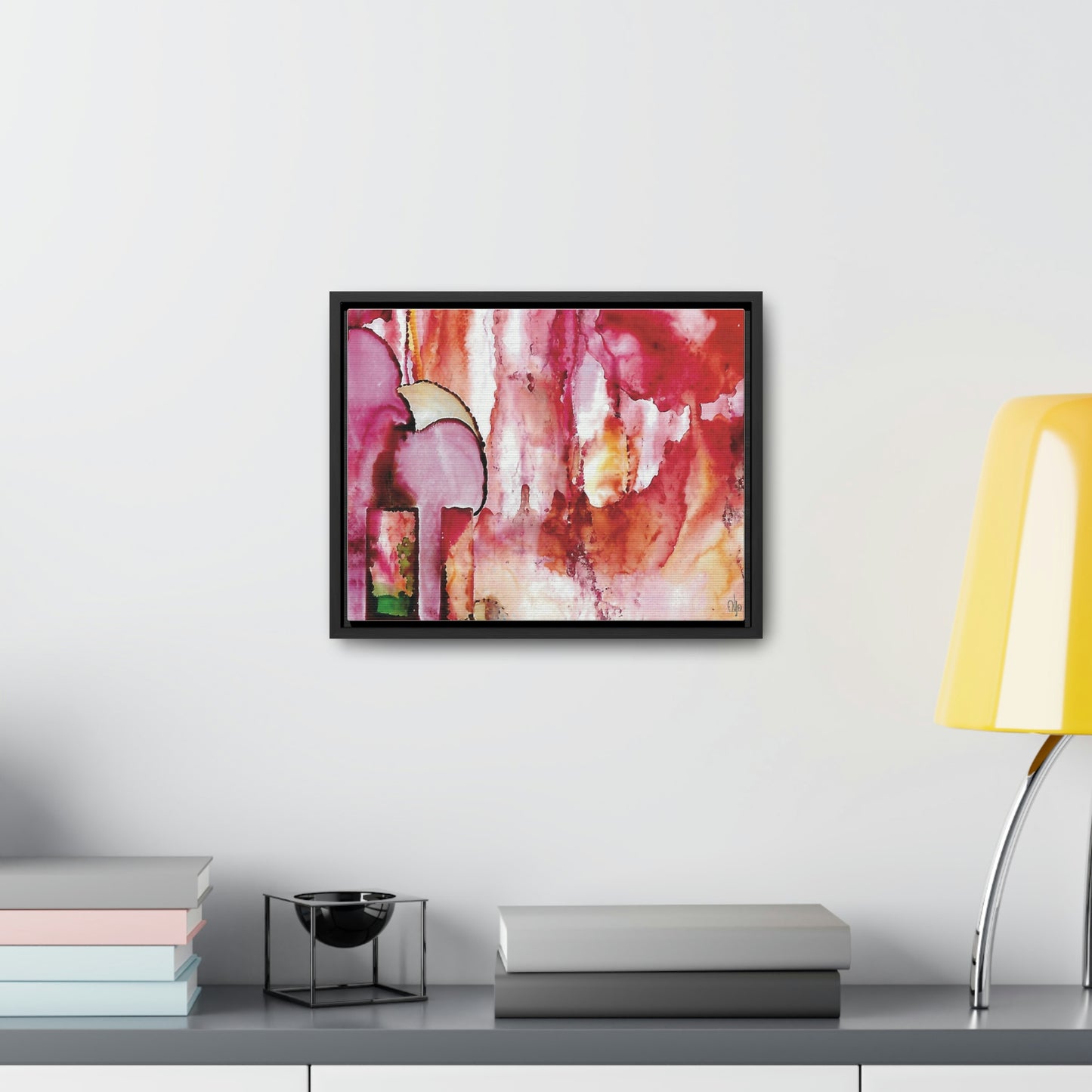 Off the Grid 6 Framed Canvas Print - Alja Design
