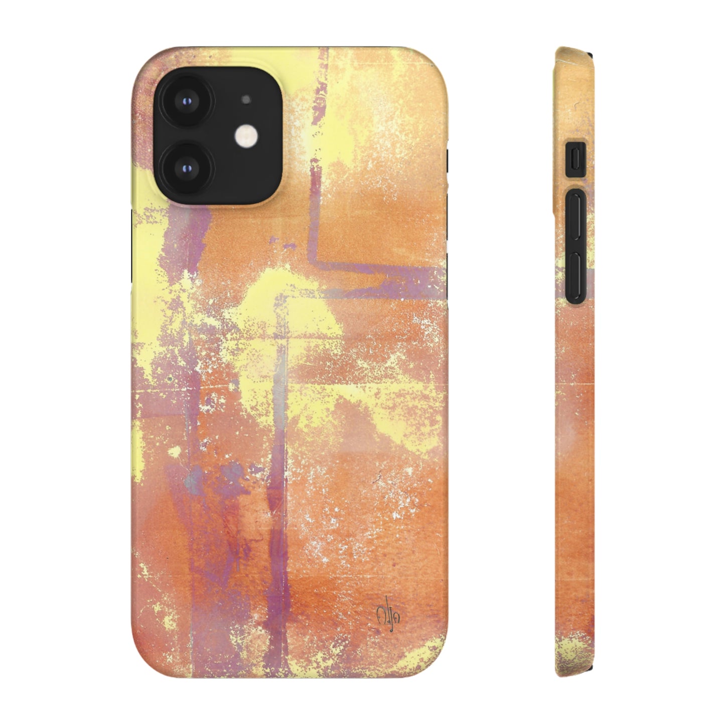 iPhone Samsung Galaxy Pixel5G Snap Case Phone Case Passionate Orange - Alja Design