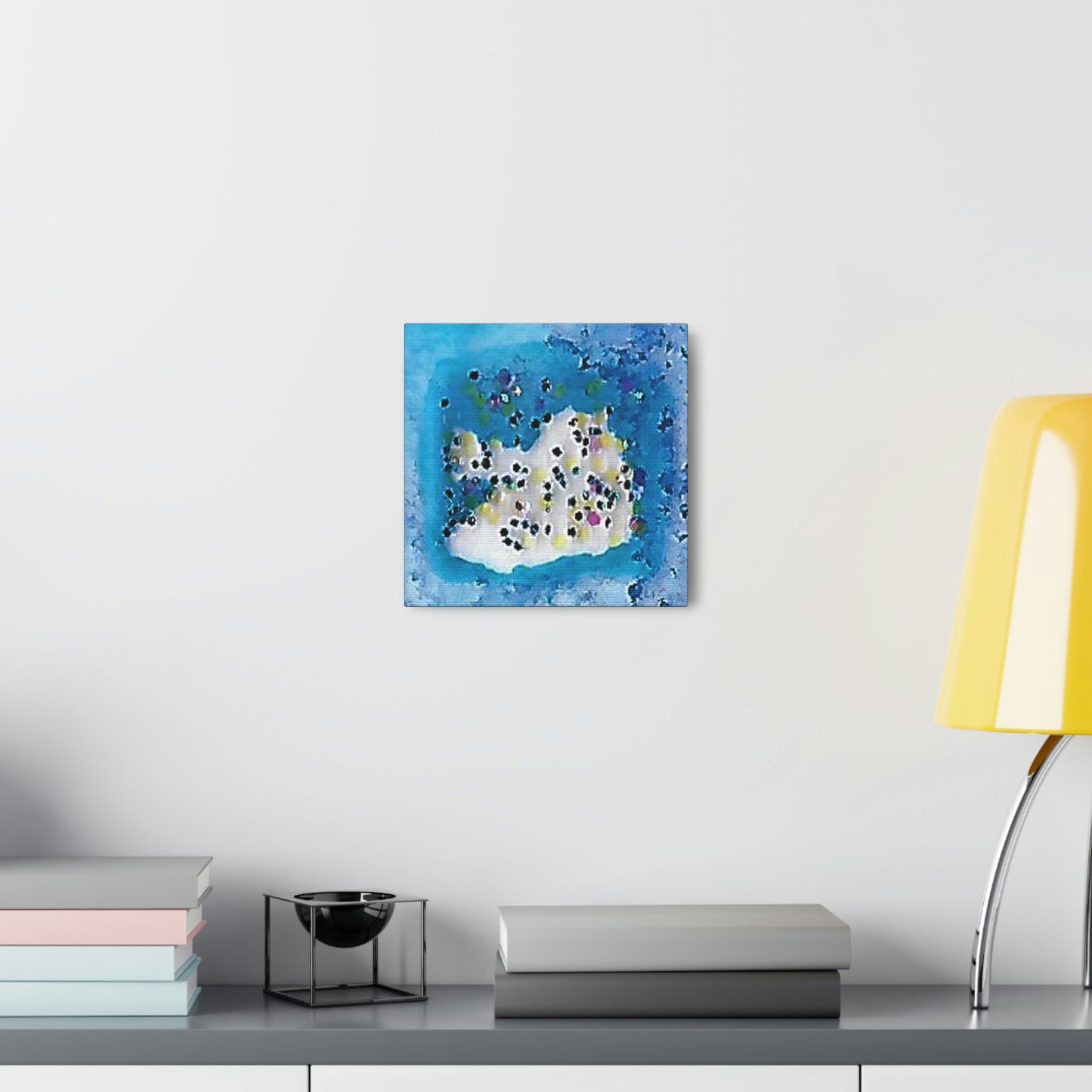 Fractal Blue 13 Canvas Print - Alja Design